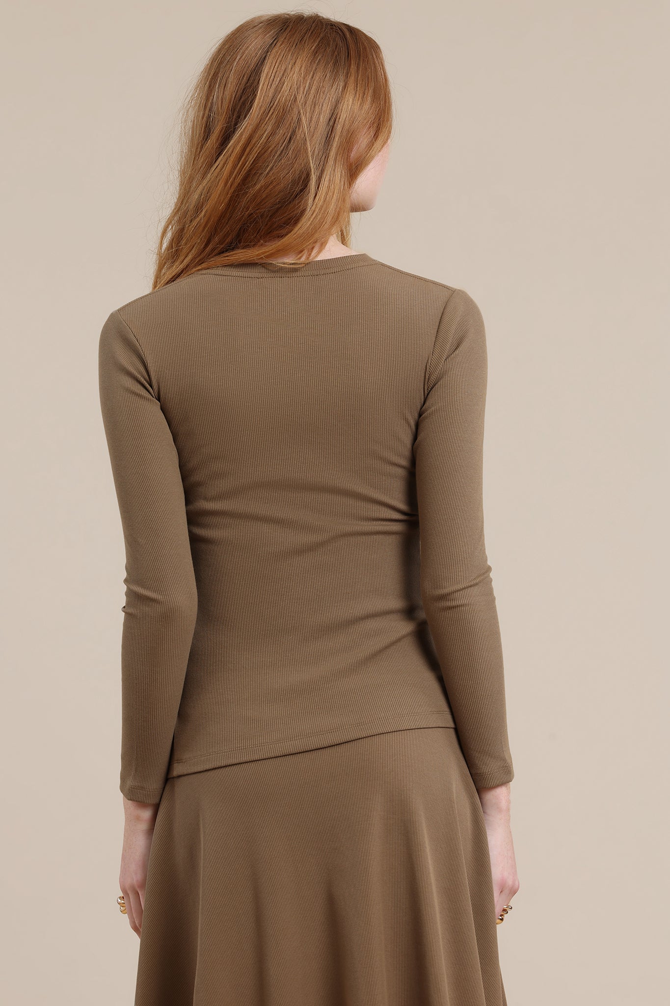 Hazel Maternity Tee in Mocha