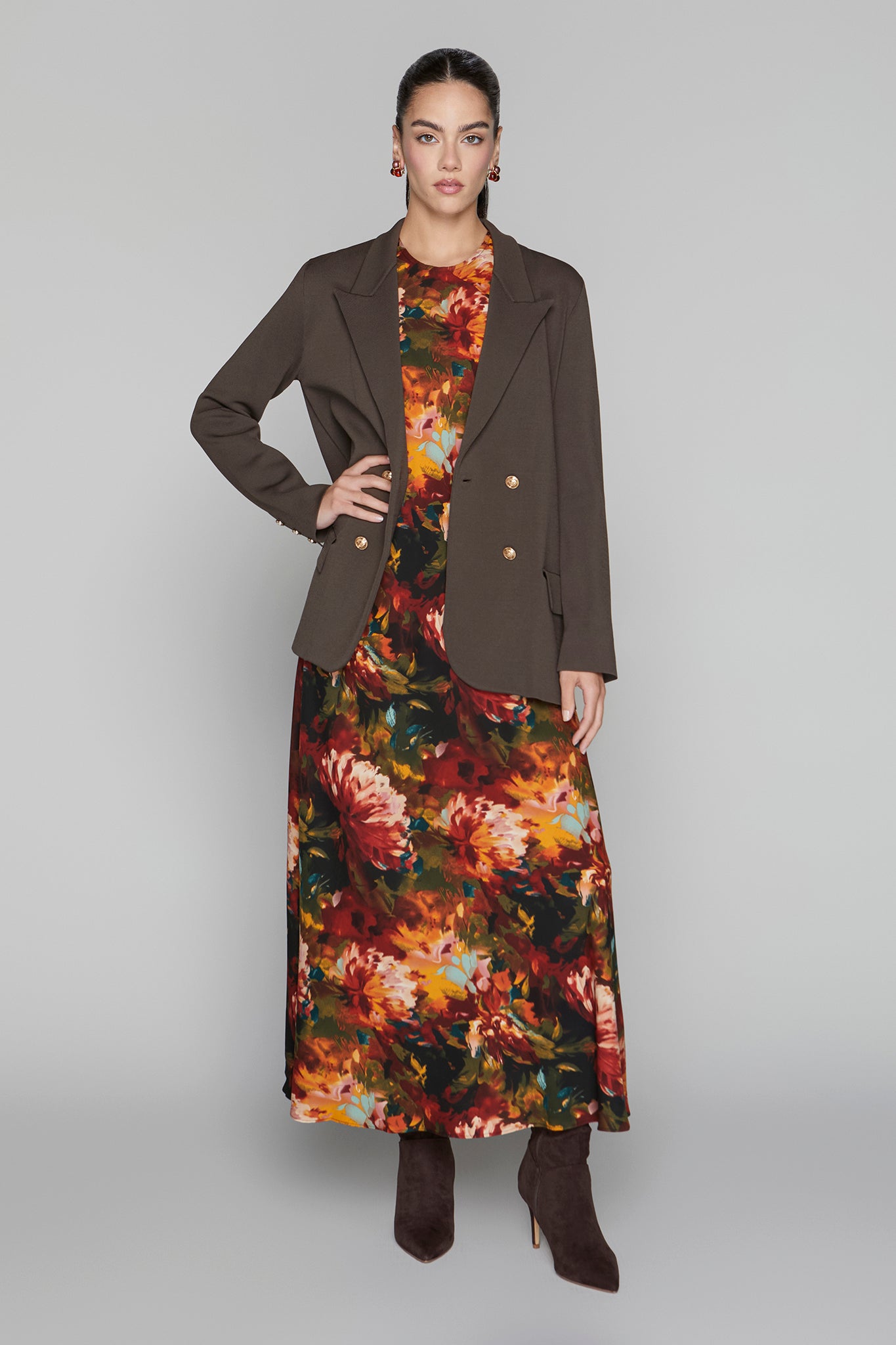 Blake Dress in Dusk Flora