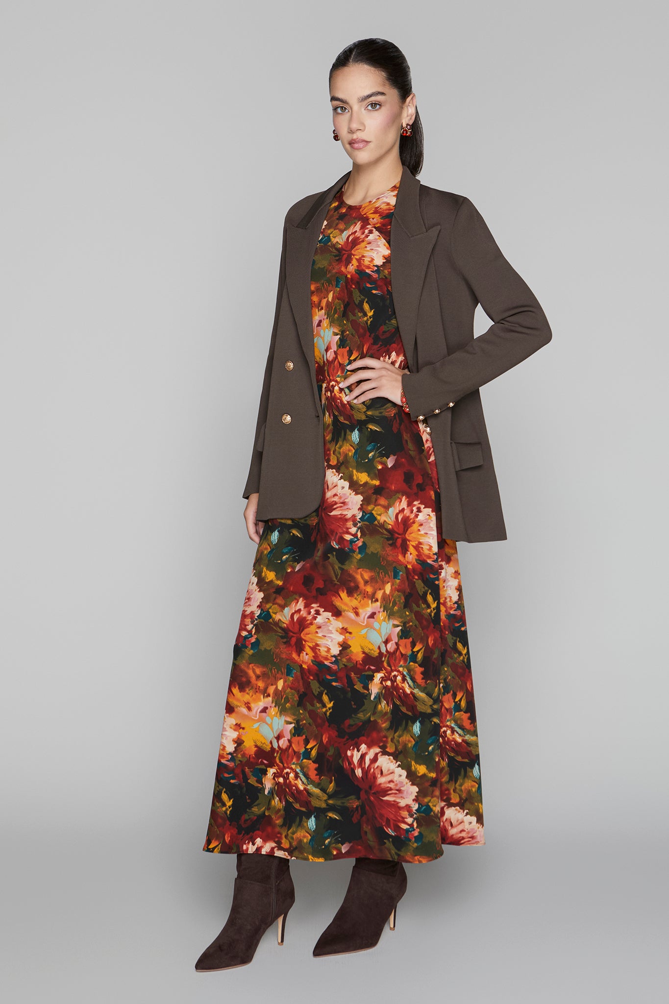 Blake Dress in Dusk Flora