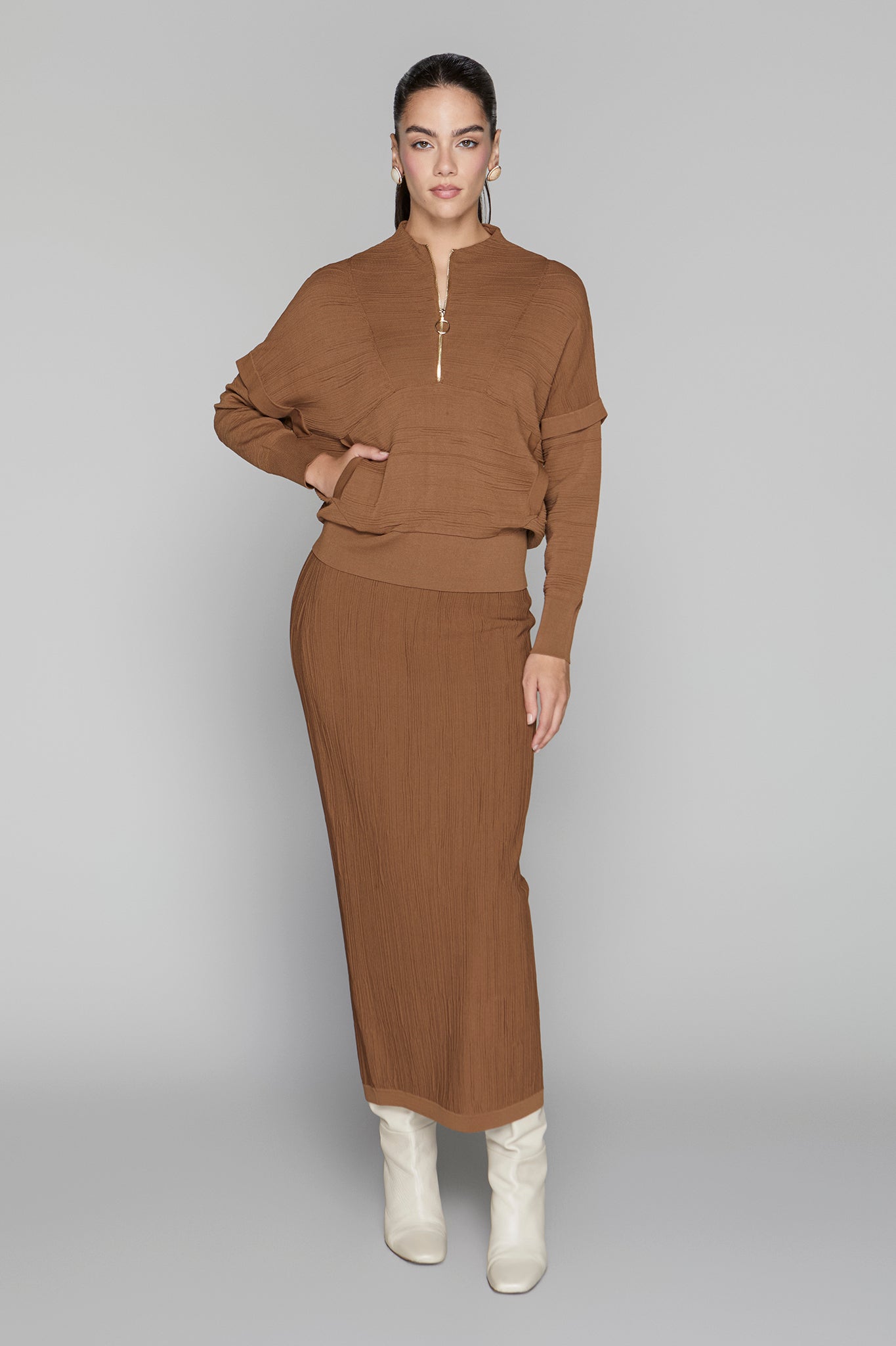 Canton Maxi Skirt in Cinnamon
