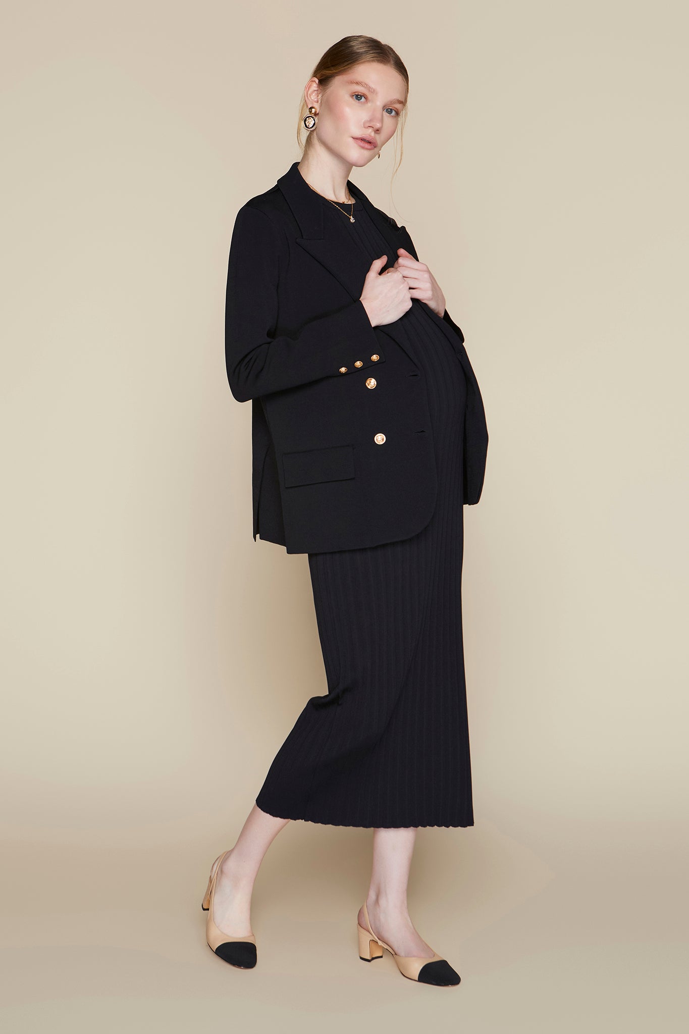 Rhône Maternity Set in Black
