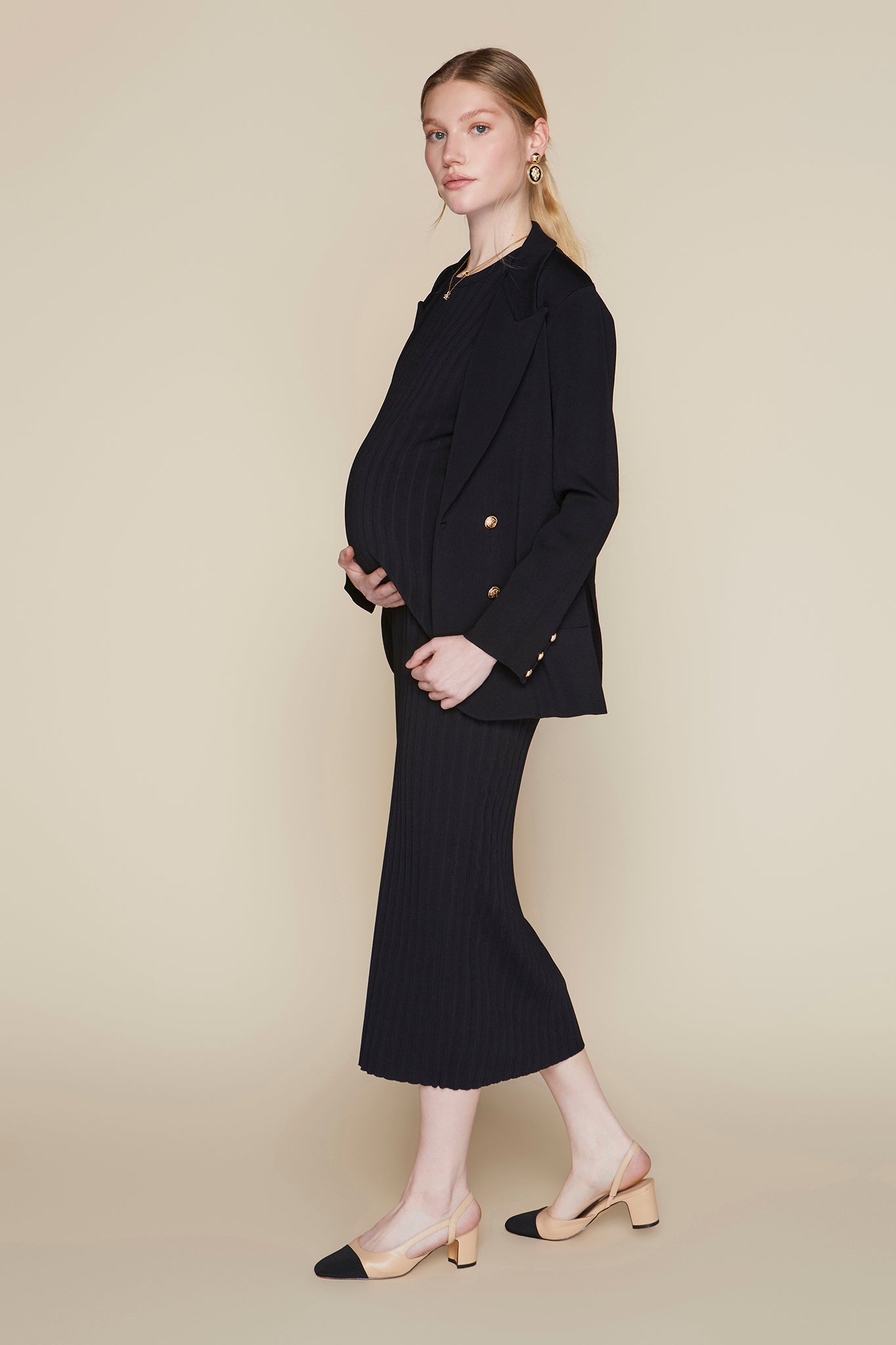 Rhône Maternity Set in Black