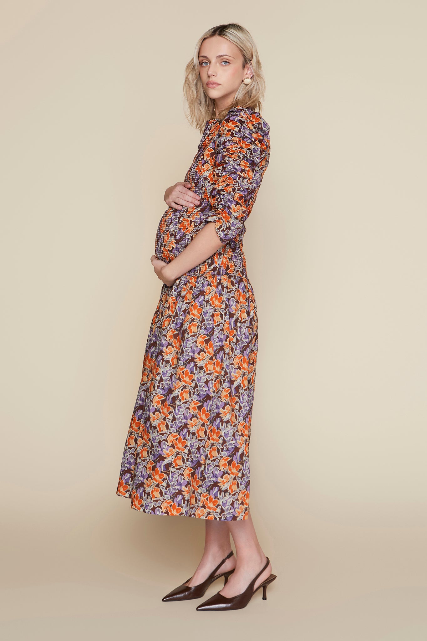 Tay Maternity Dress in Antique Garden