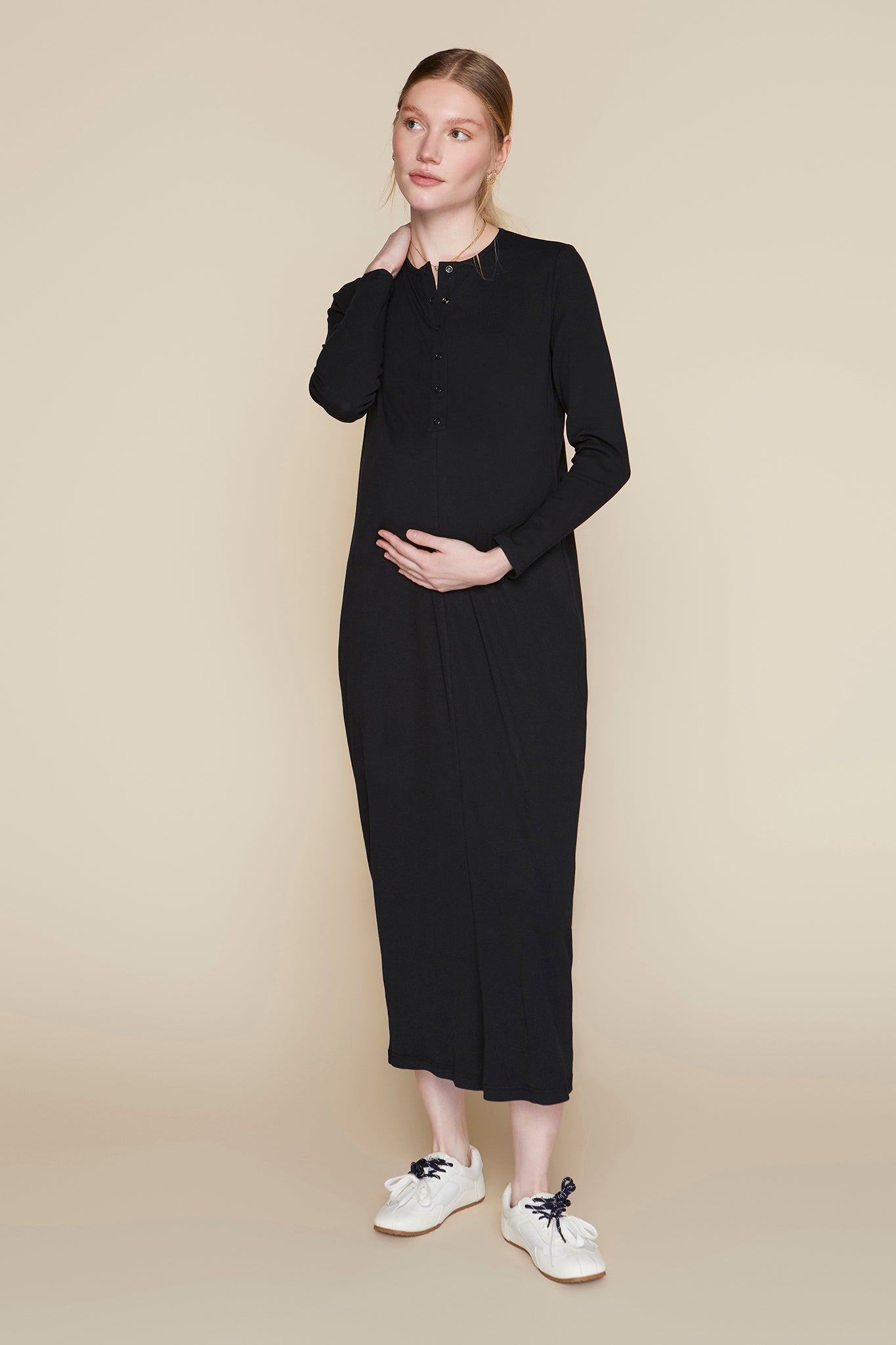 Avon Maternity Dress in Black