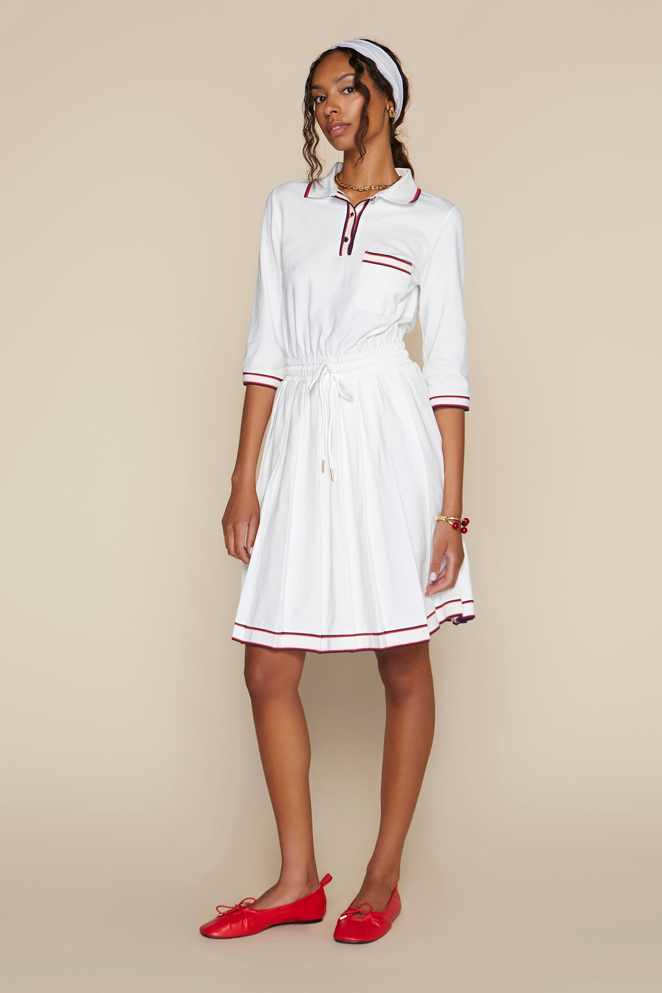 Hamptons Dress in White