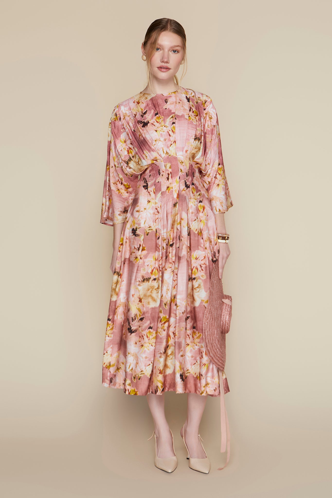 Havana Dress in Mauve Meadow