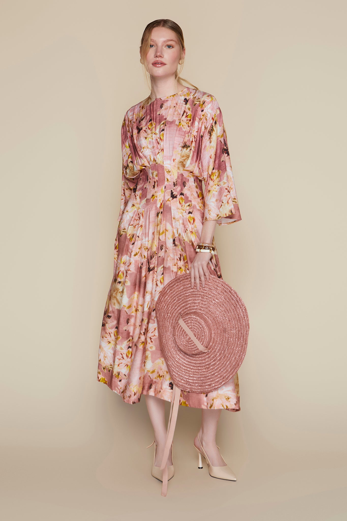Havana Dress in Mauve Meadow