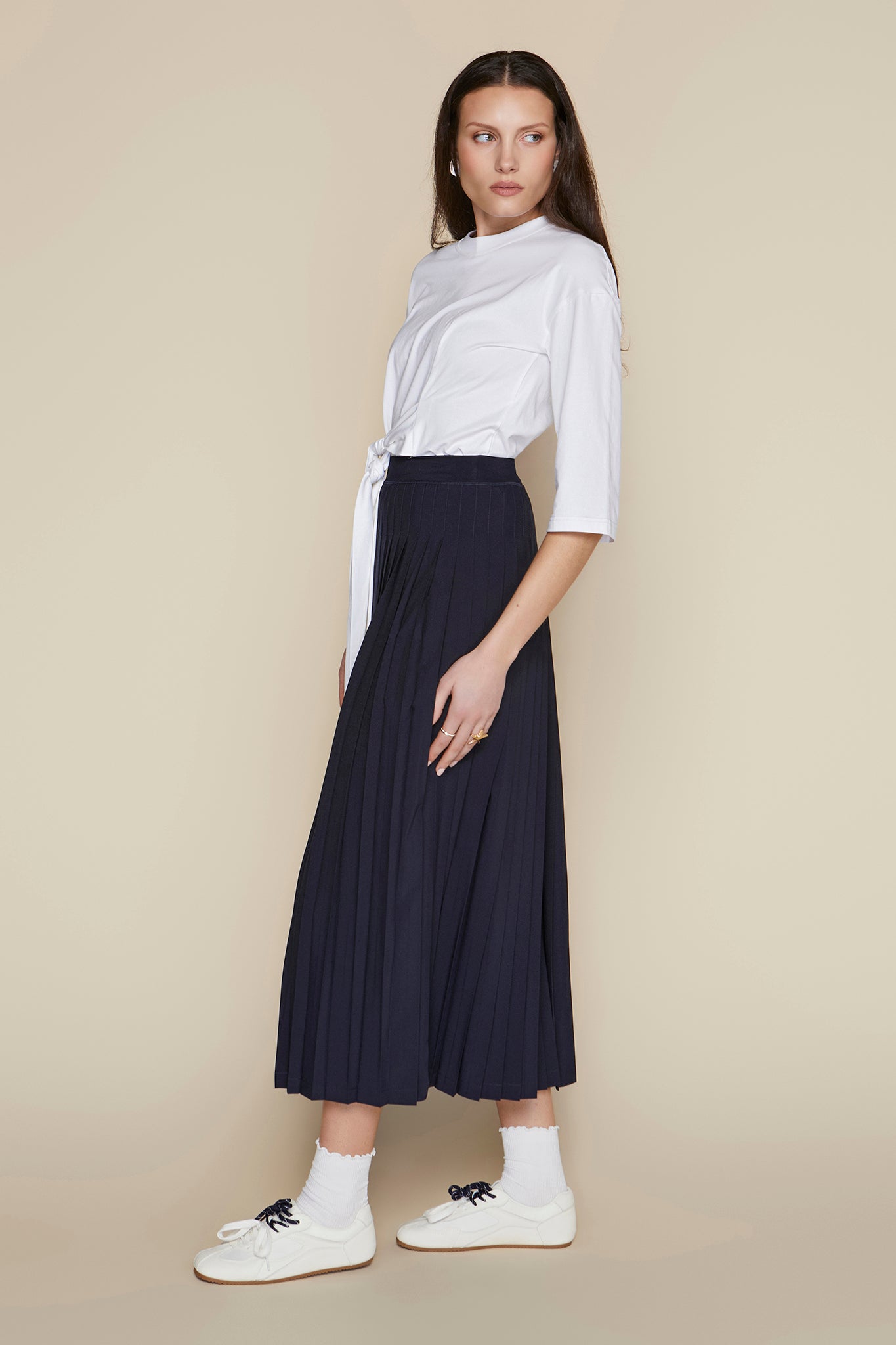 Maxi Rachel Skirt in Deep Indigo Navy