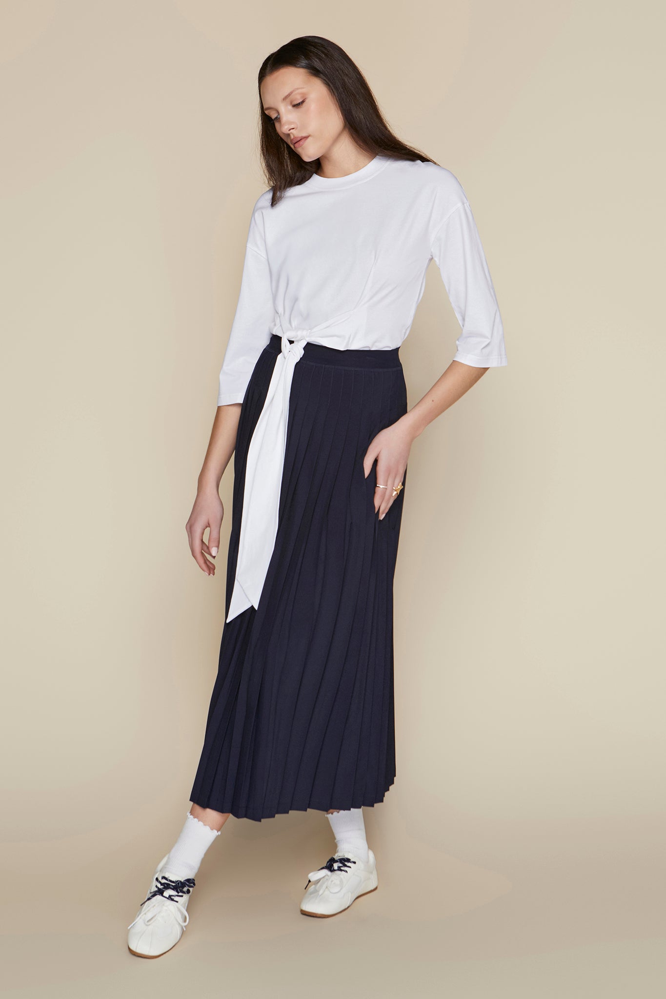 Maxi Rachel Skirt in Deep Indigo Navy