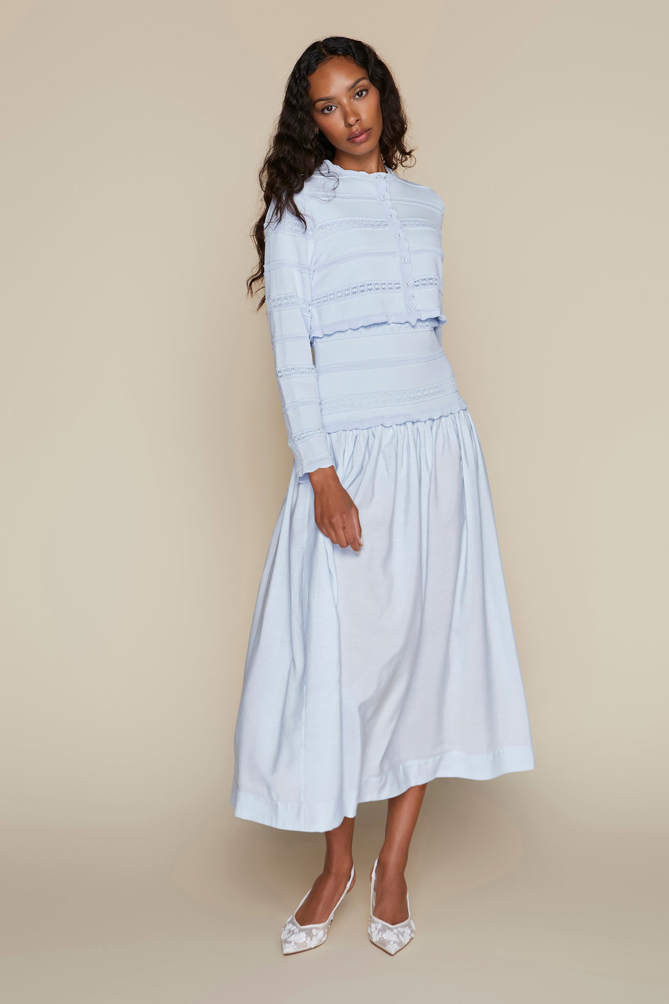 Amur Dress in Pale Blue