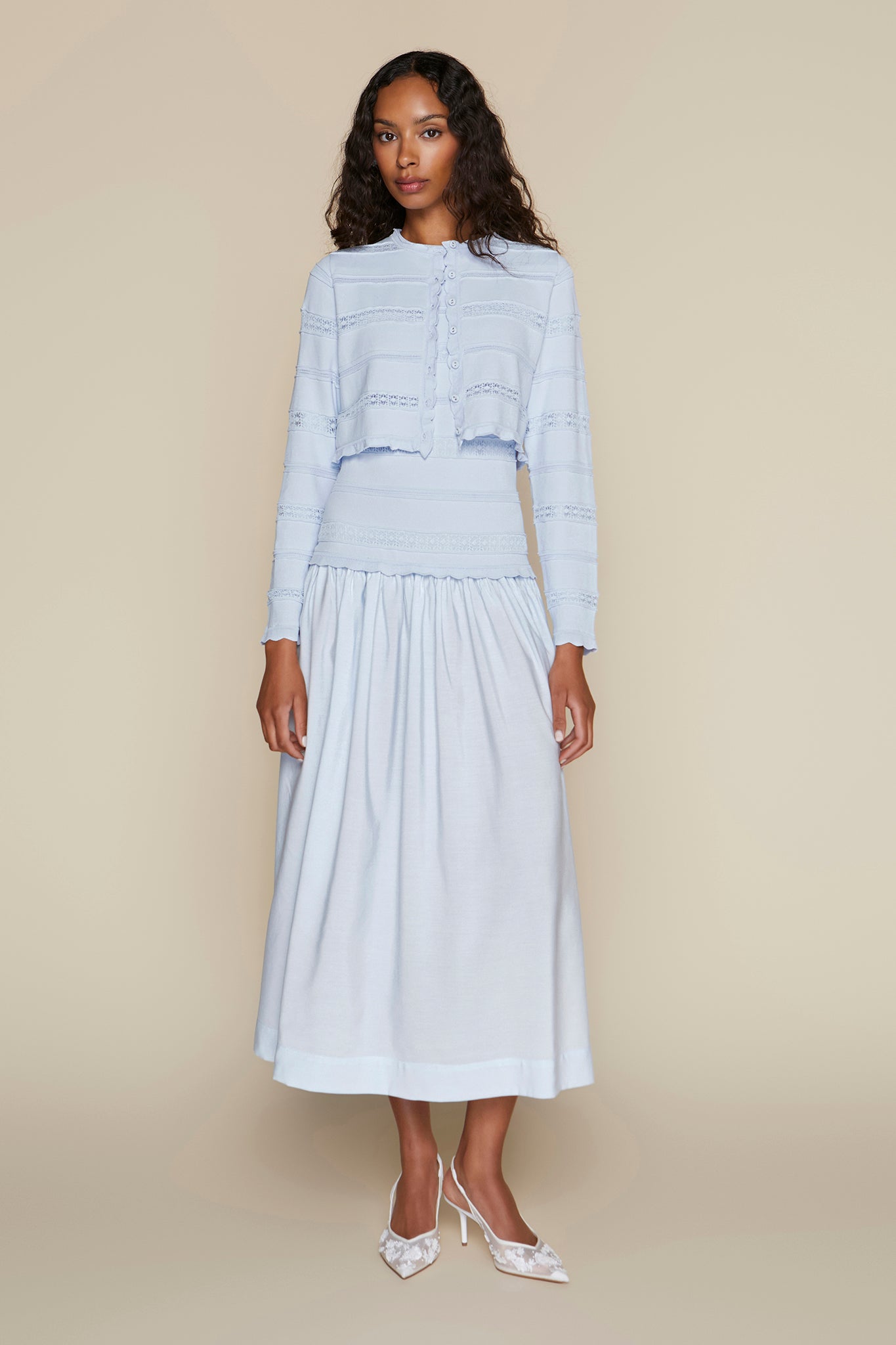 Amur Dress in Pale Blue Pale Blue / XL