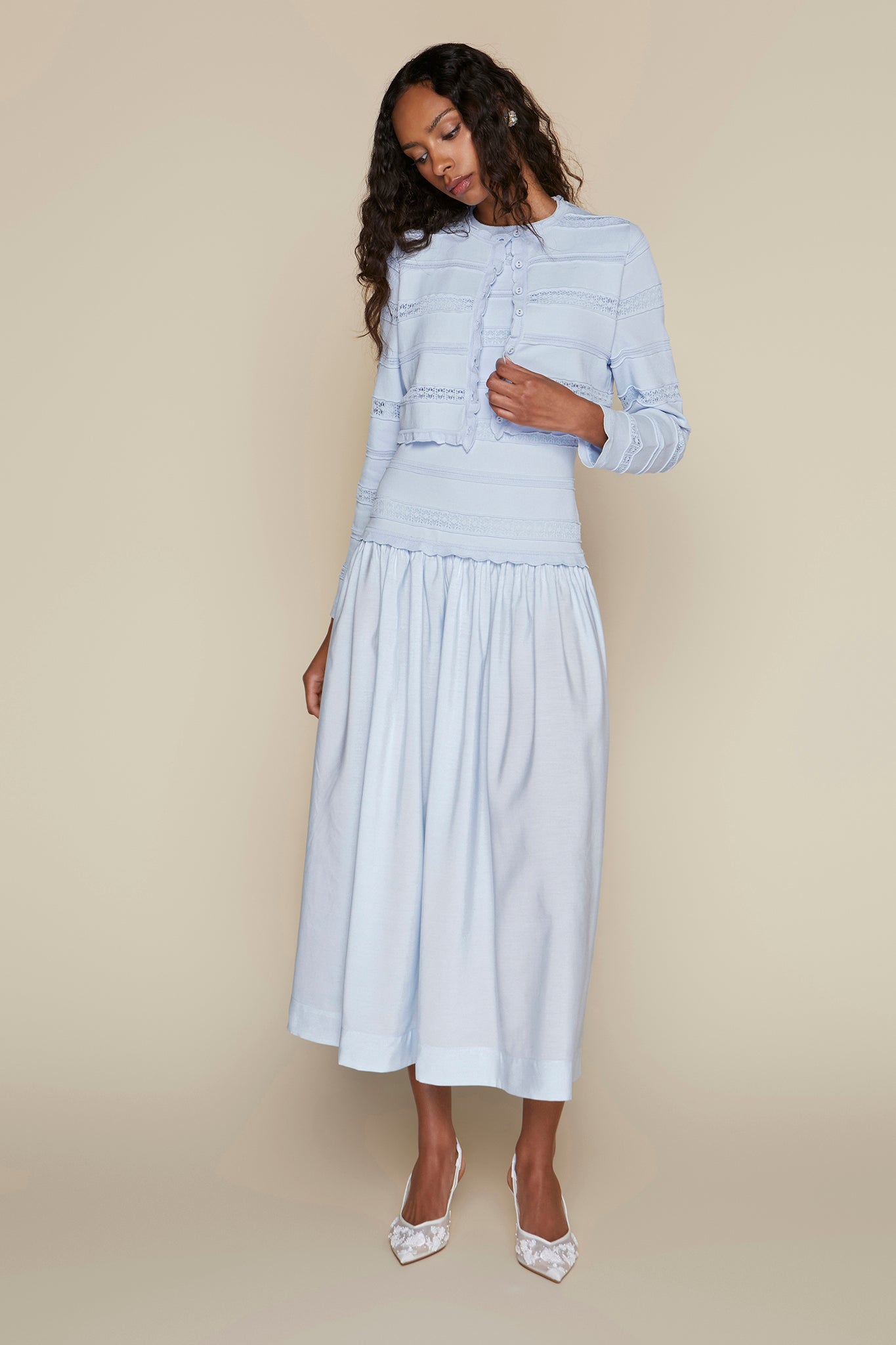 Amur Dress in Pale Blue
