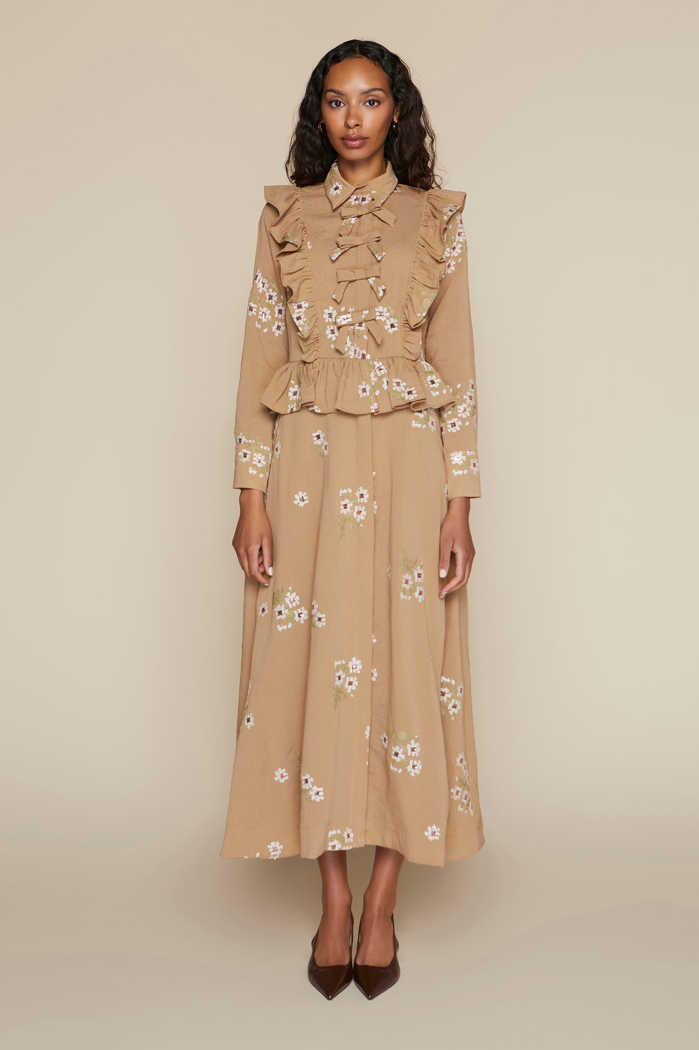 Antibes Dress in Oat