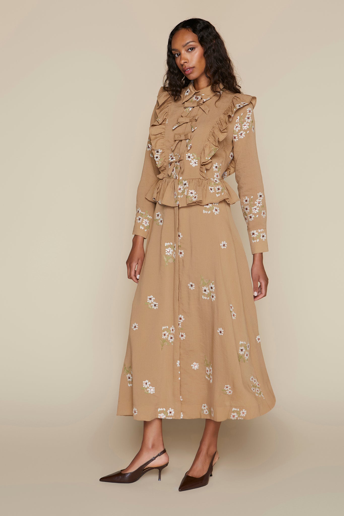 Antibes Dress in Oat