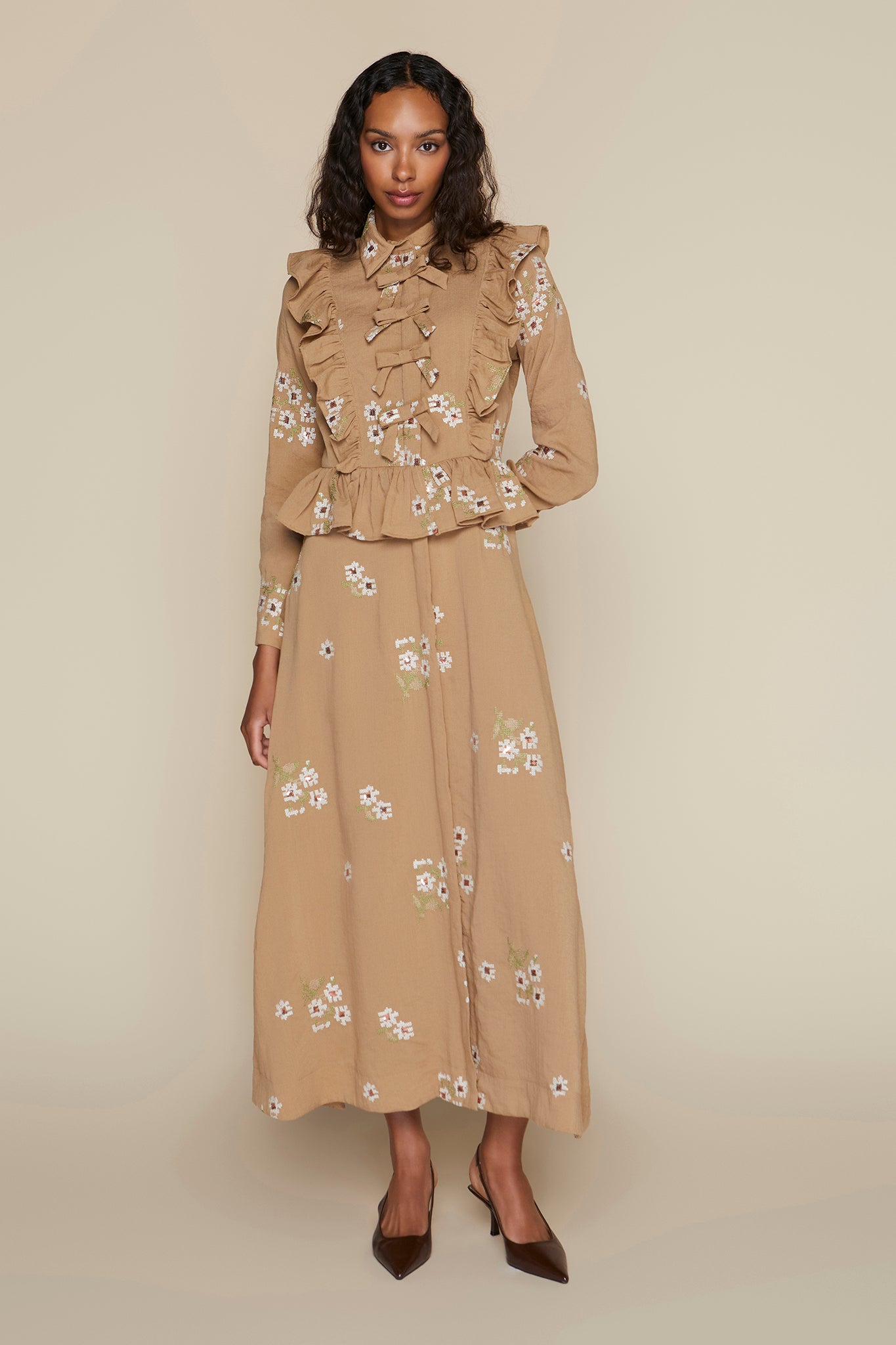 Antibes Dress in Oat