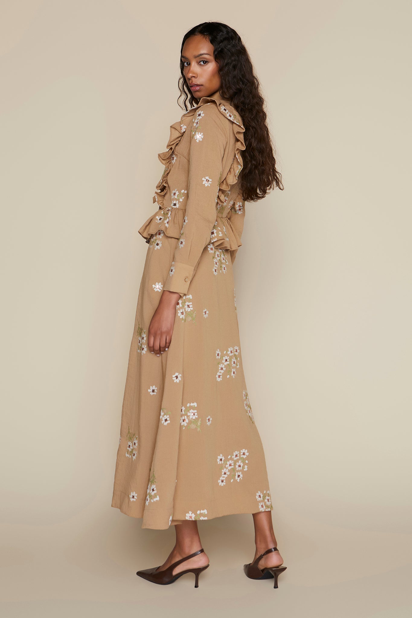 Antibes Dress in Oat