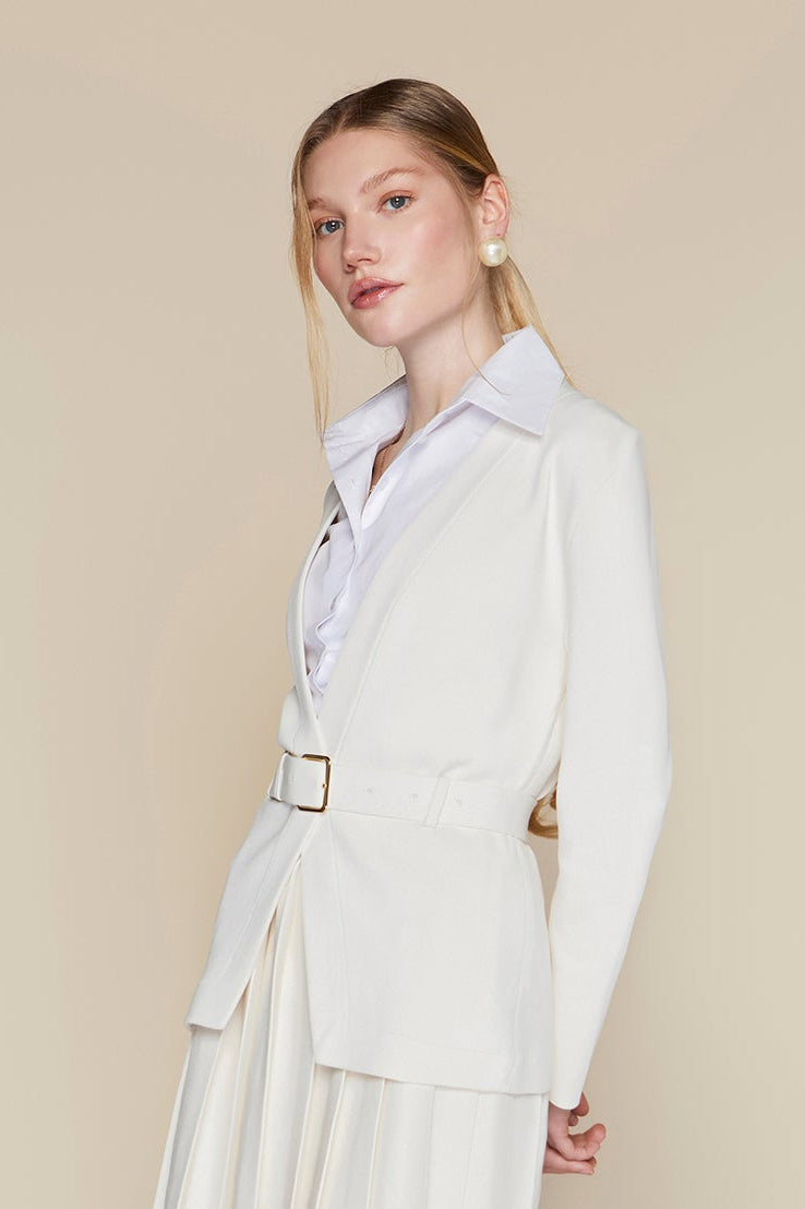 Madeira Blazer in Coconut