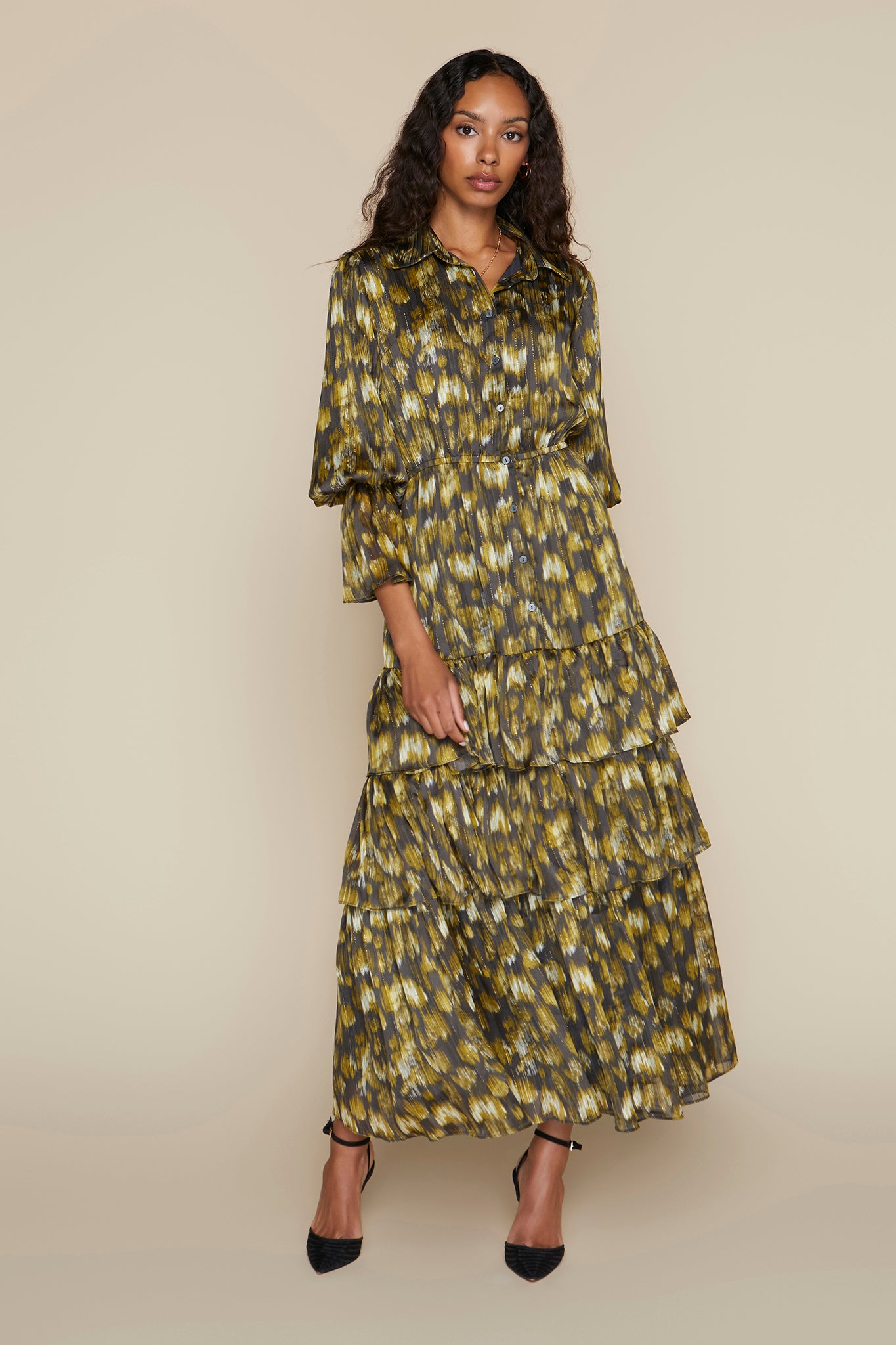 Carlyle Dress in Matcha