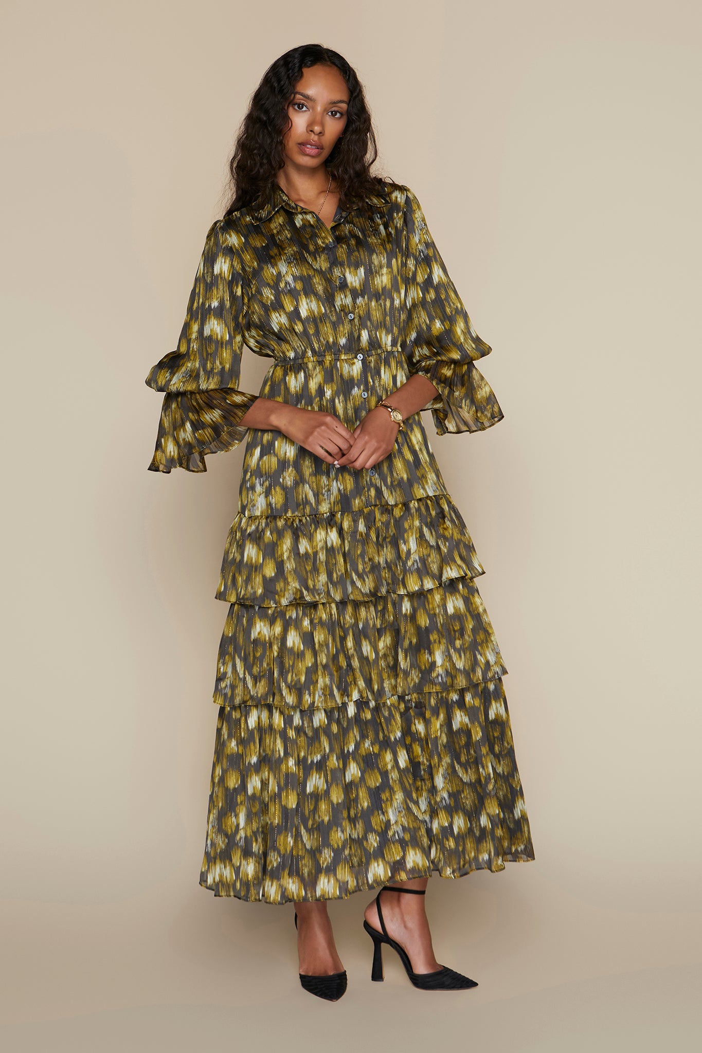 Carlyle Dress in Matcha