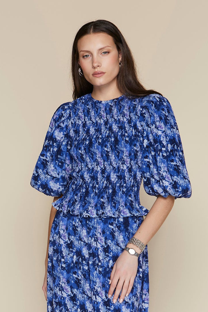 Tavira Top in Cobalt Crystal