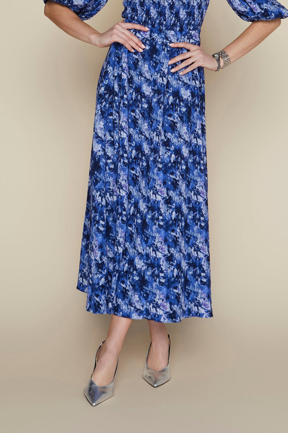 Tavira Skirt in Cobalt Crystal