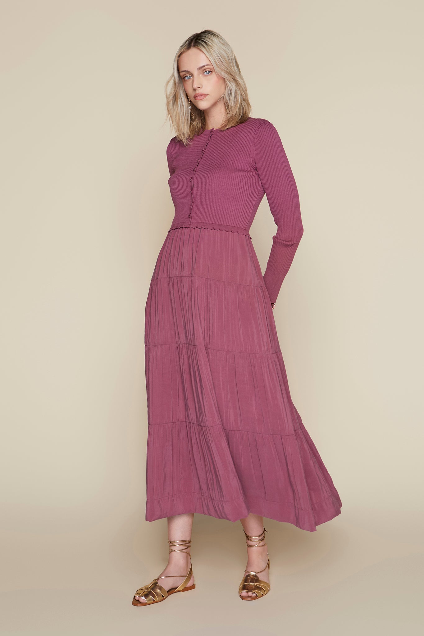 Marmi Dress in Mauve