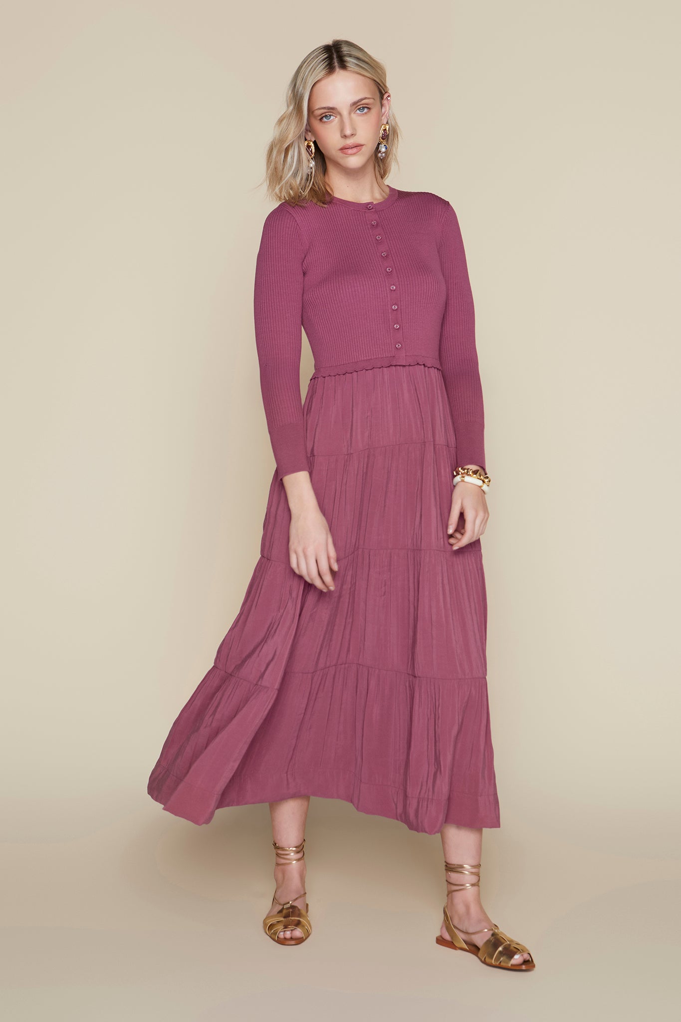 Marmi Dress in Mauve