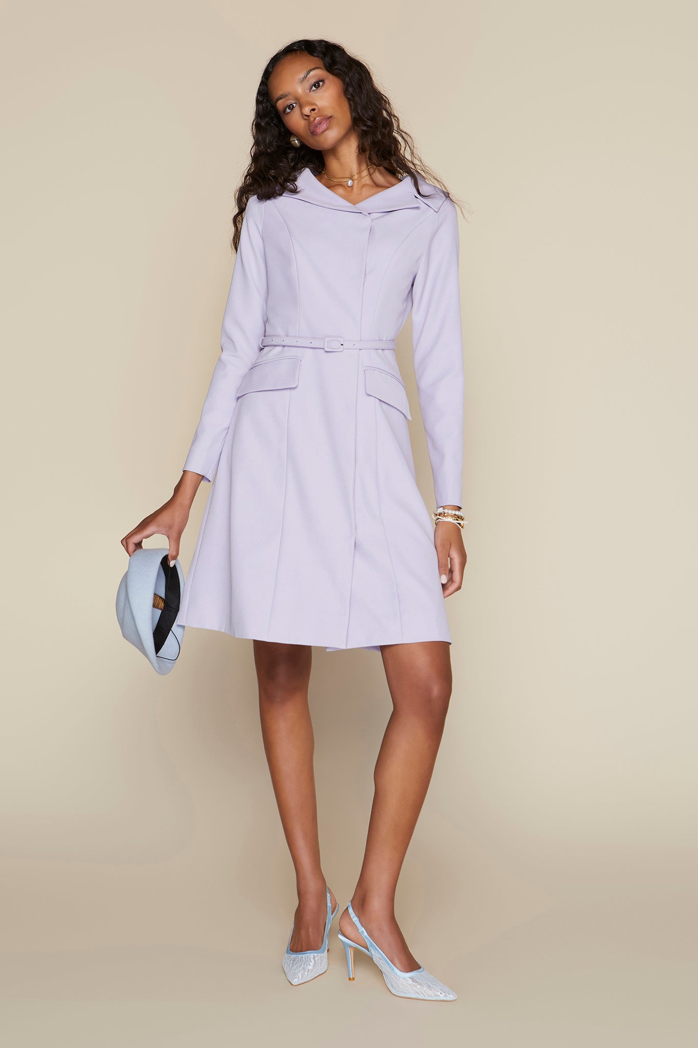 Windsor Dress in Antique Lilac