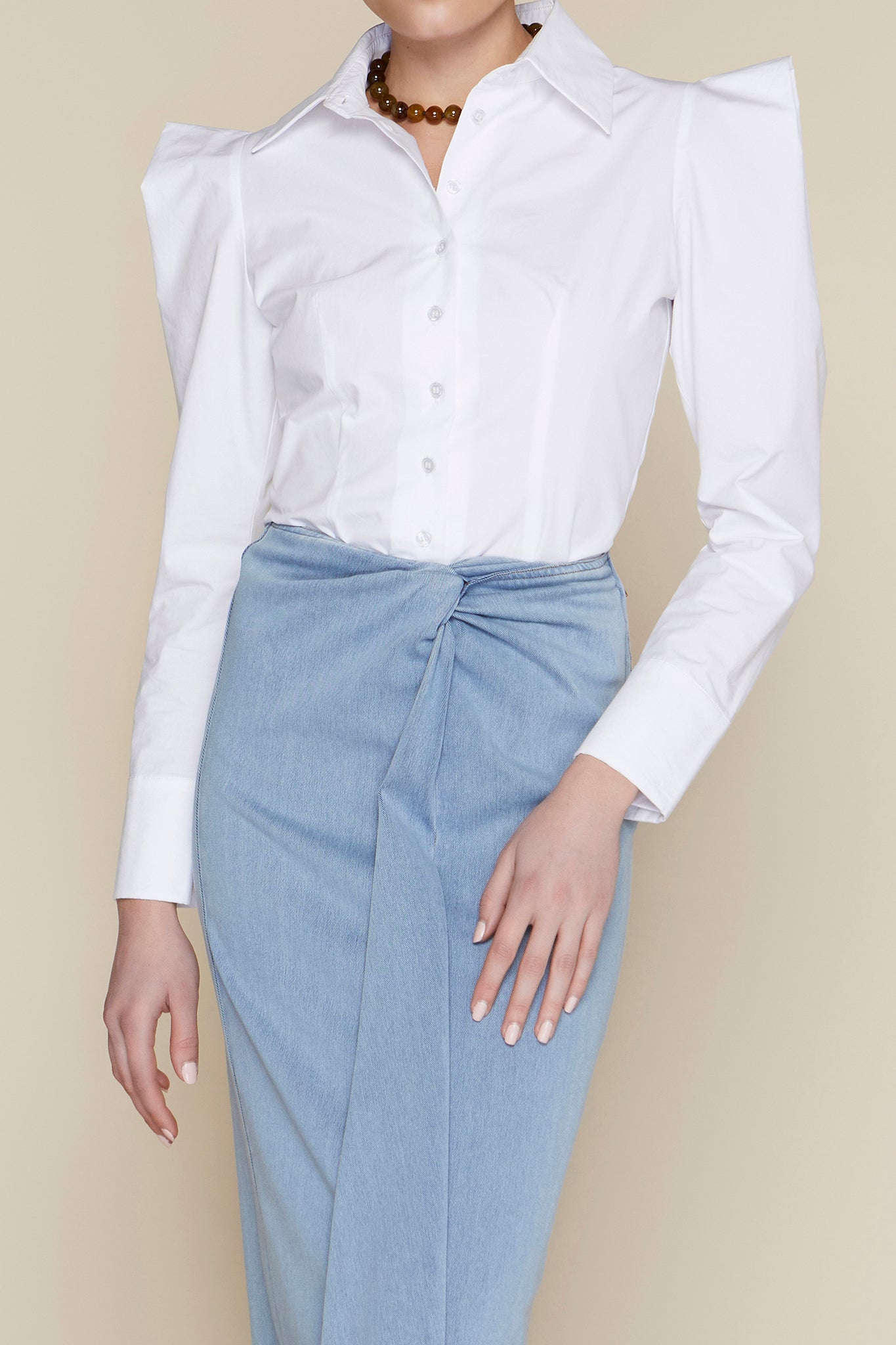 Clyde Blouse in White