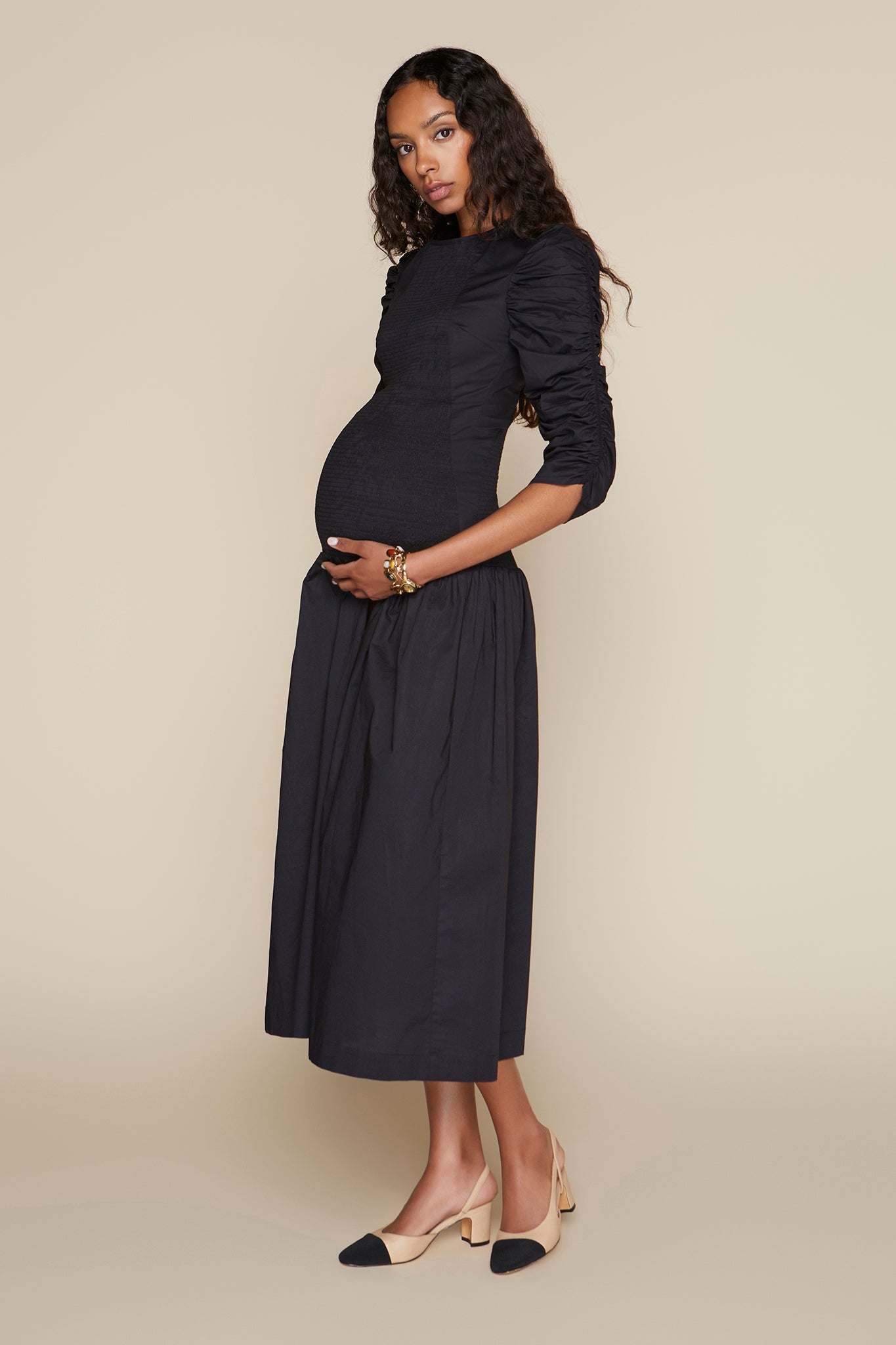 Tay Maternity Dress in Black