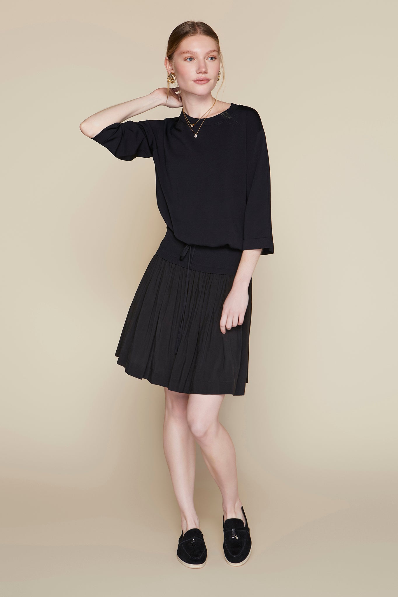Menton Top in Black