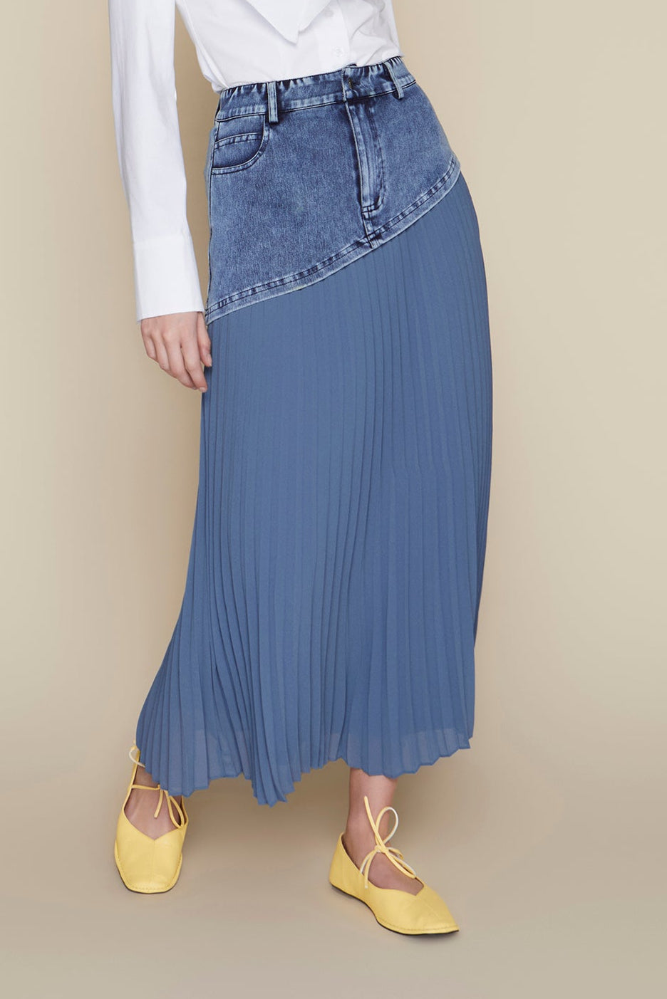 Mersey Skirt in Dark Wash Denim