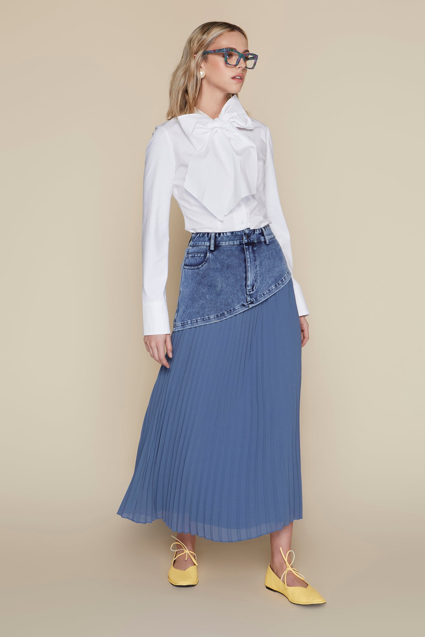 Mersey Skirt in Dark Wash Denim