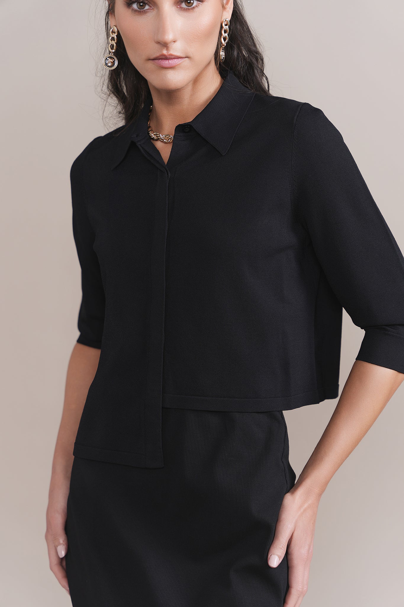 Alder Blouse in Black