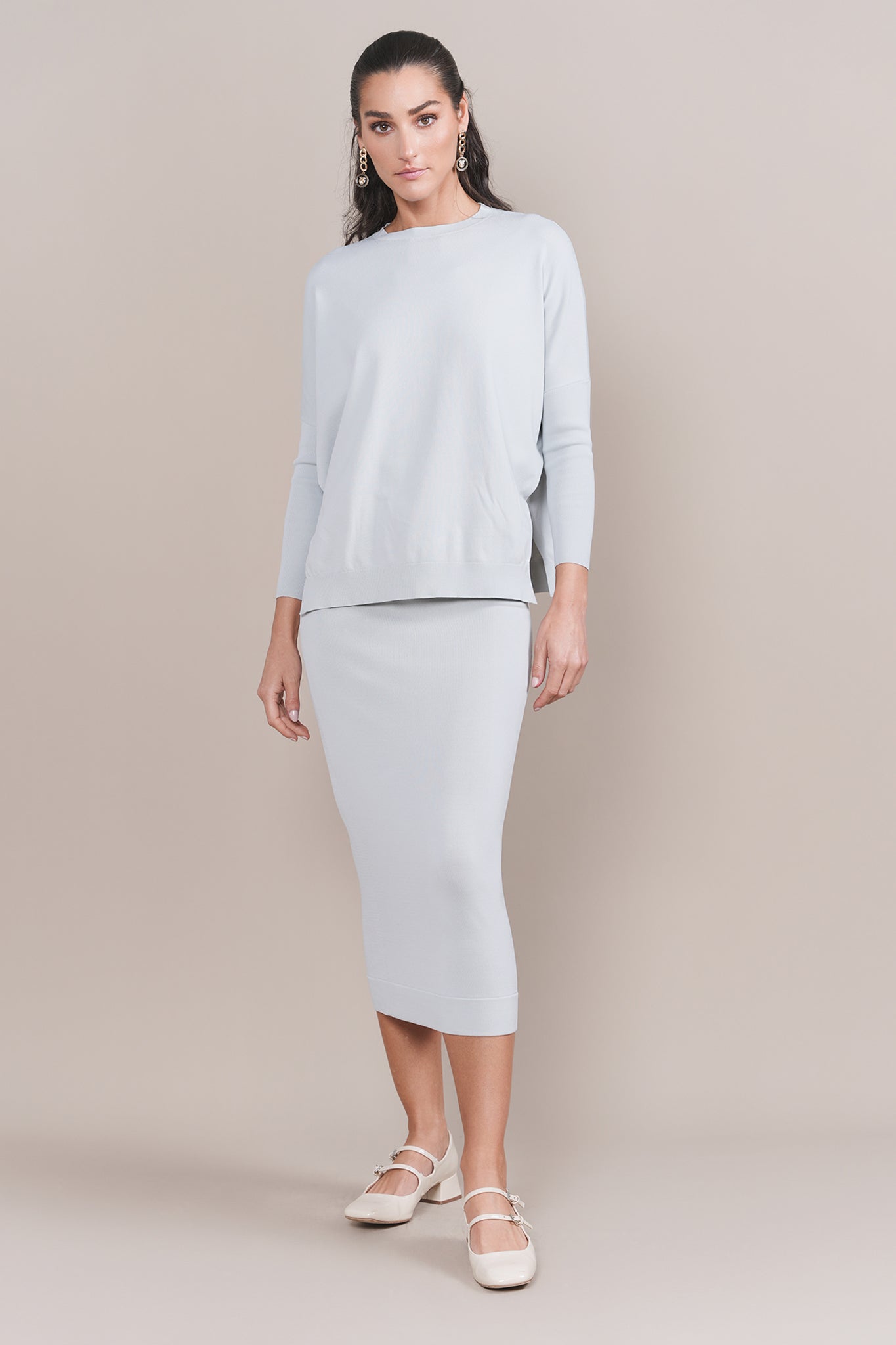 Montia Top in Aqua