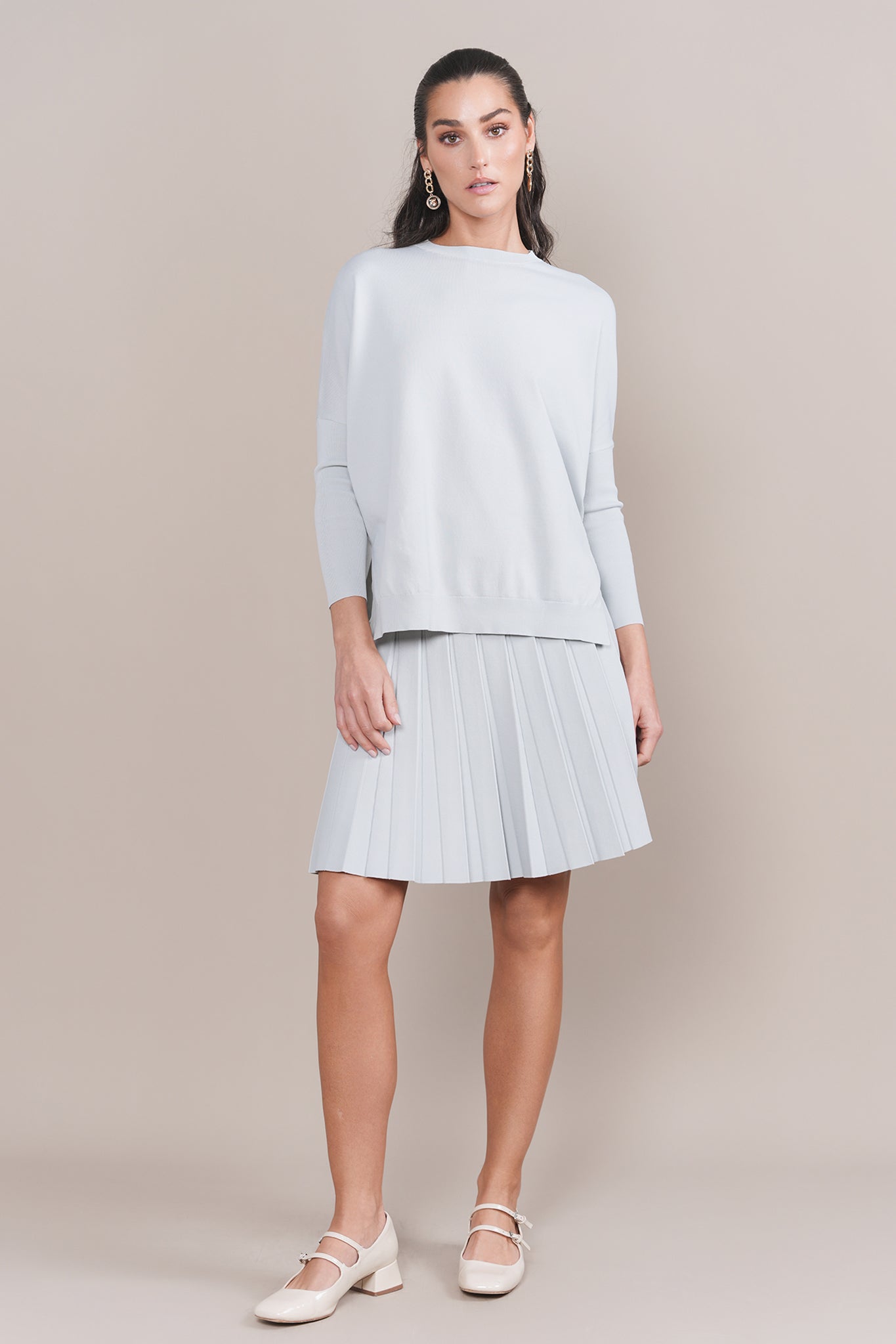 Montia Top in Aqua