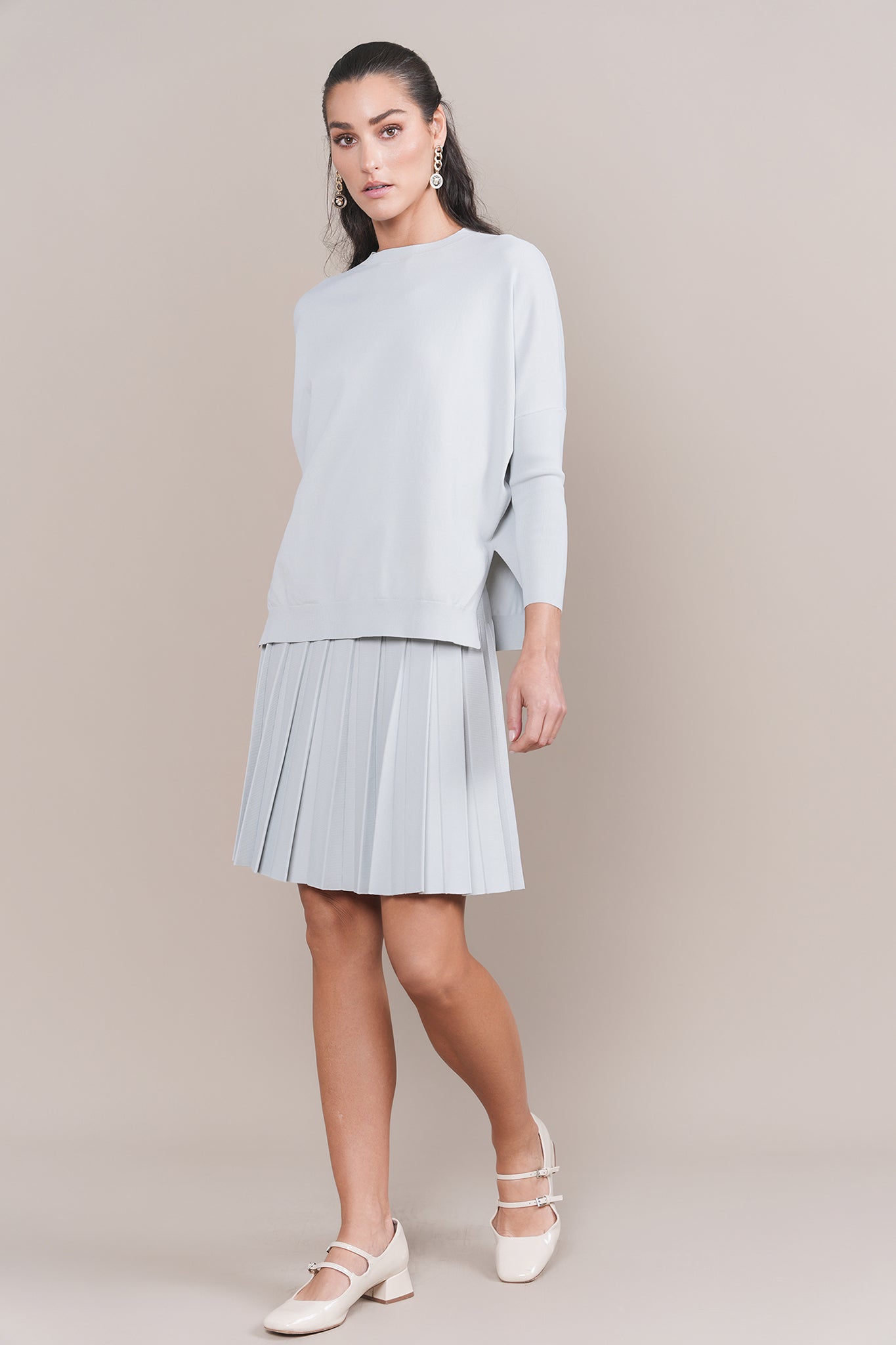 Montia Top in Aqua