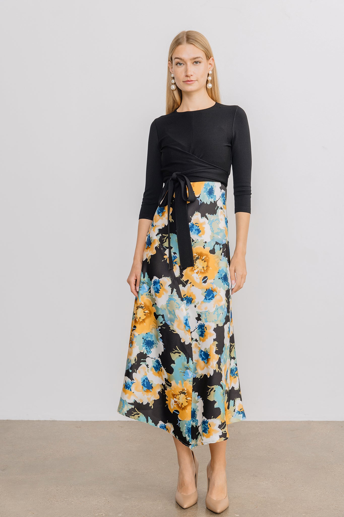 Clara Slip Dress in Giant Floral