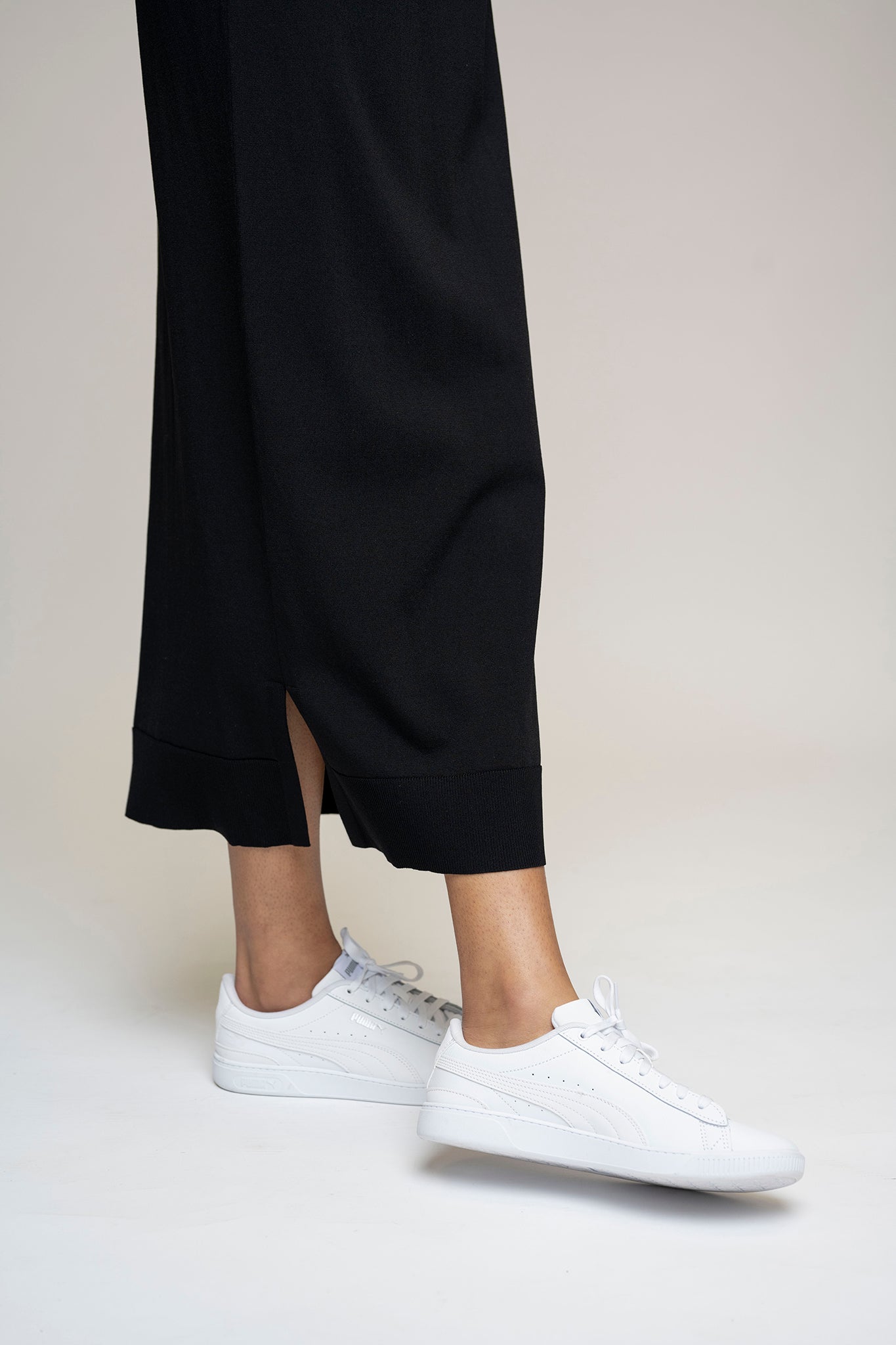 The Perilla Dress in Black/White Stripe
