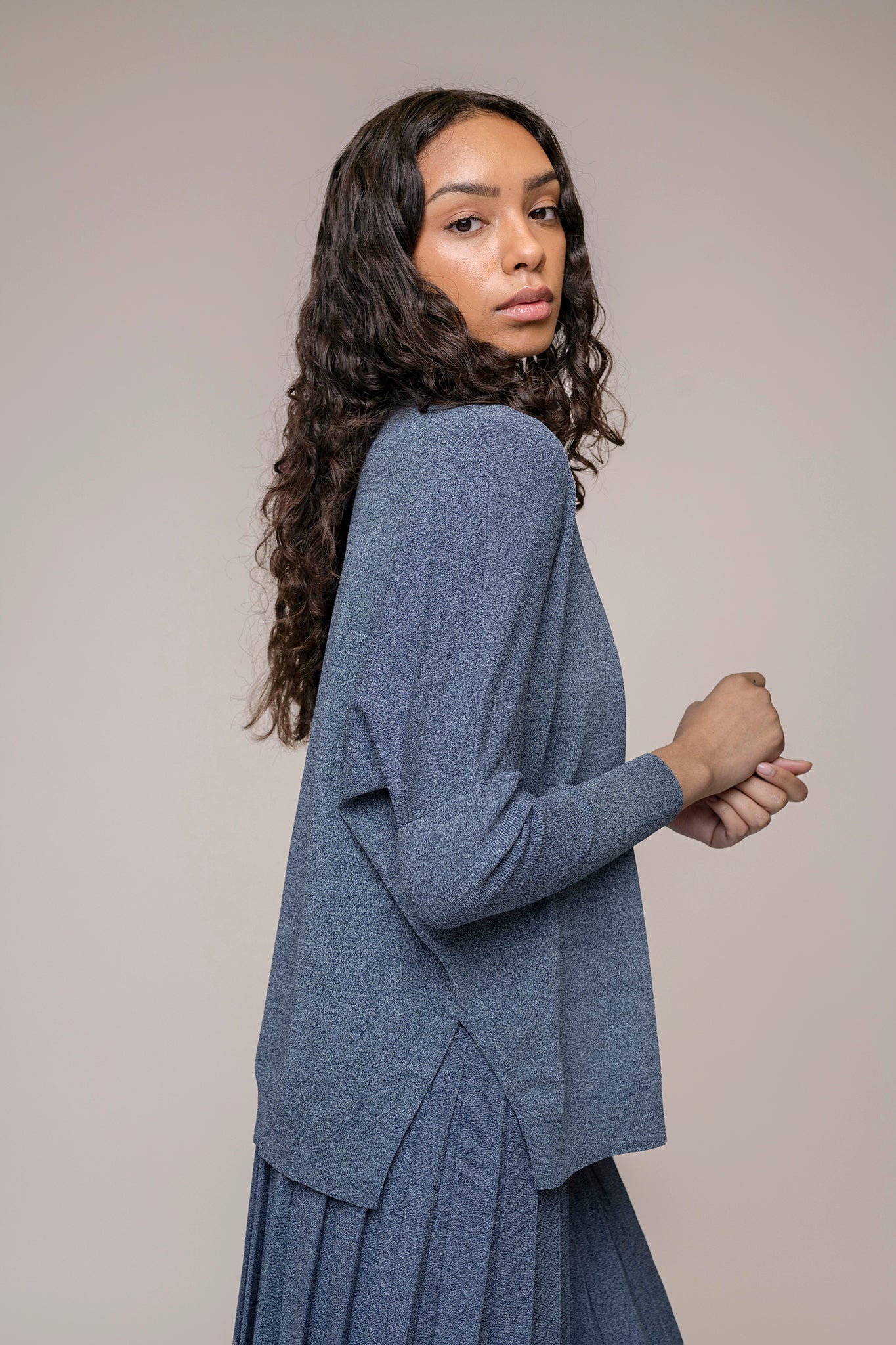 Montia Top in Denim