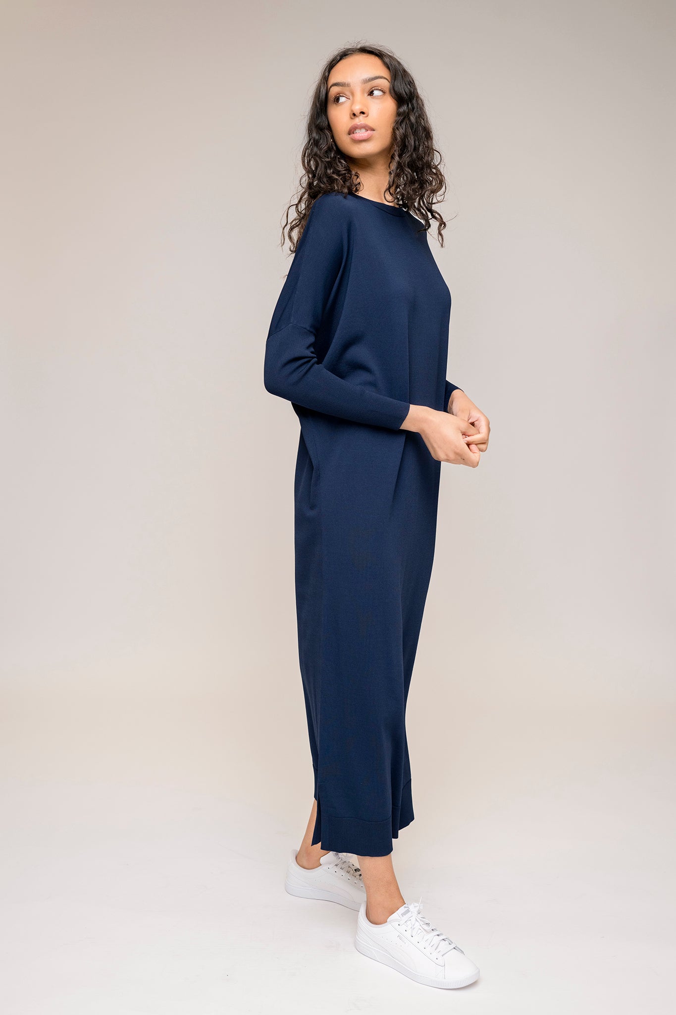 Perilla Dress in Midnight Navy