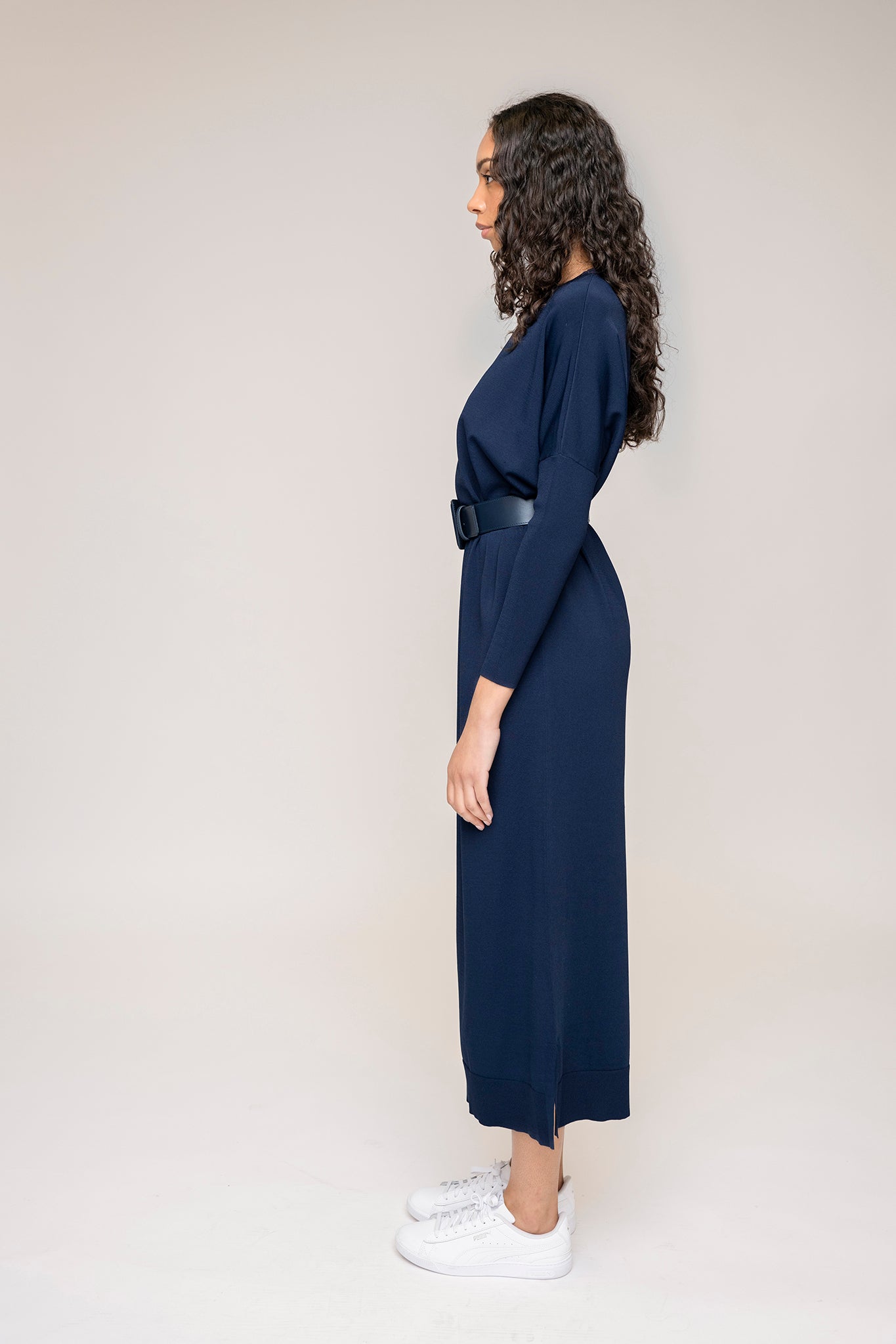 Perilla Dress in Midnight Navy