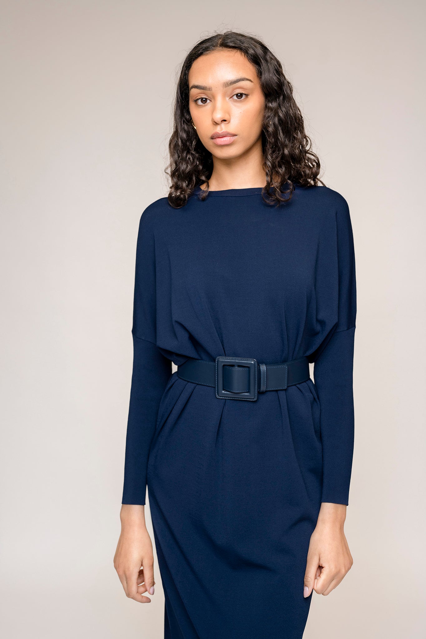 Perilla Dress in Midnight Navy
