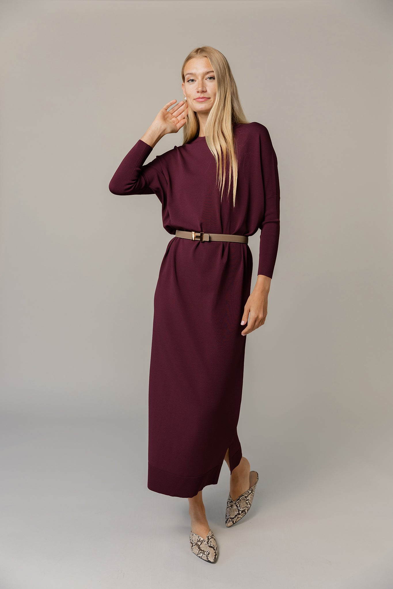 Perilla Dress in Sangria