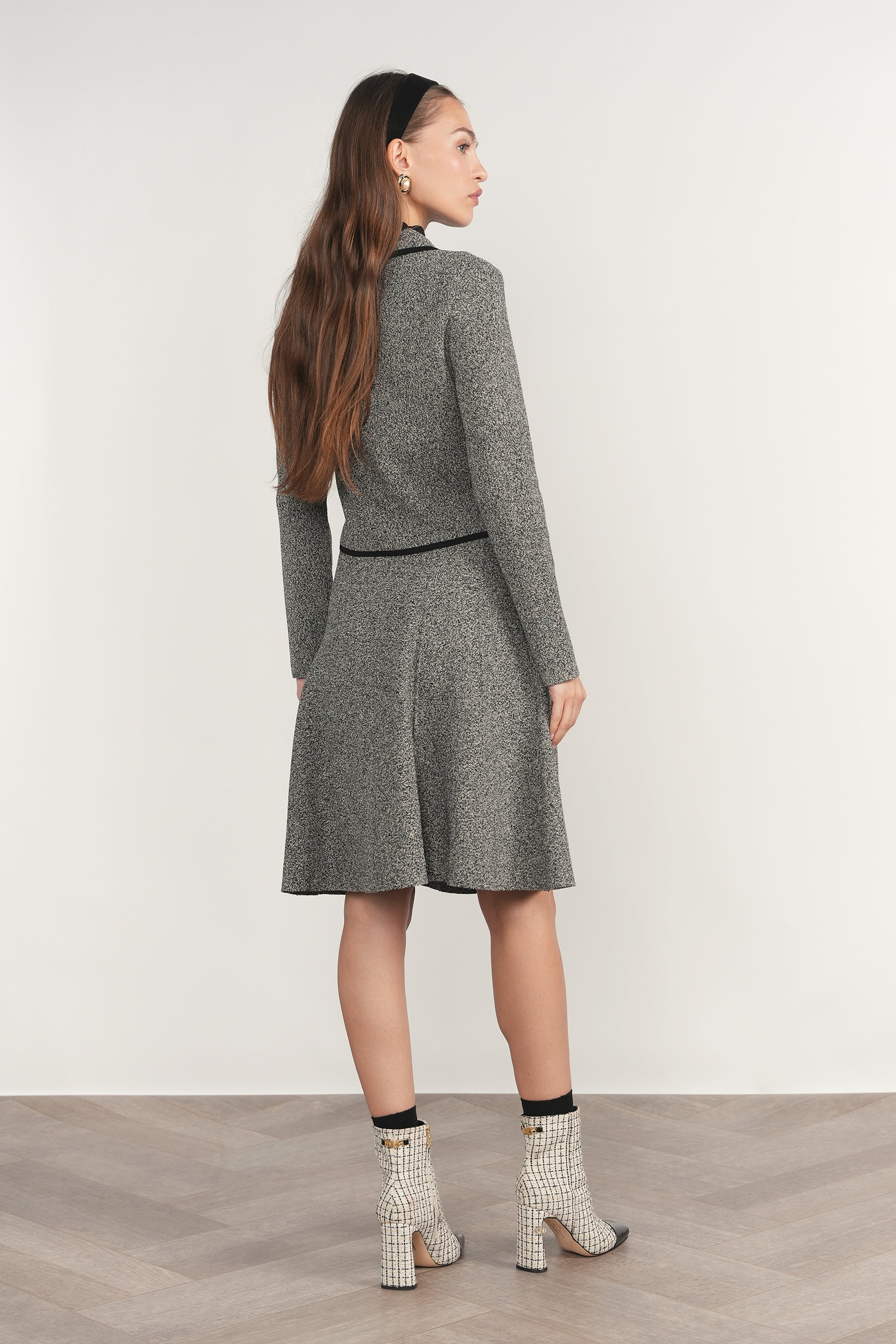 Trent Jacket in Black Tweed