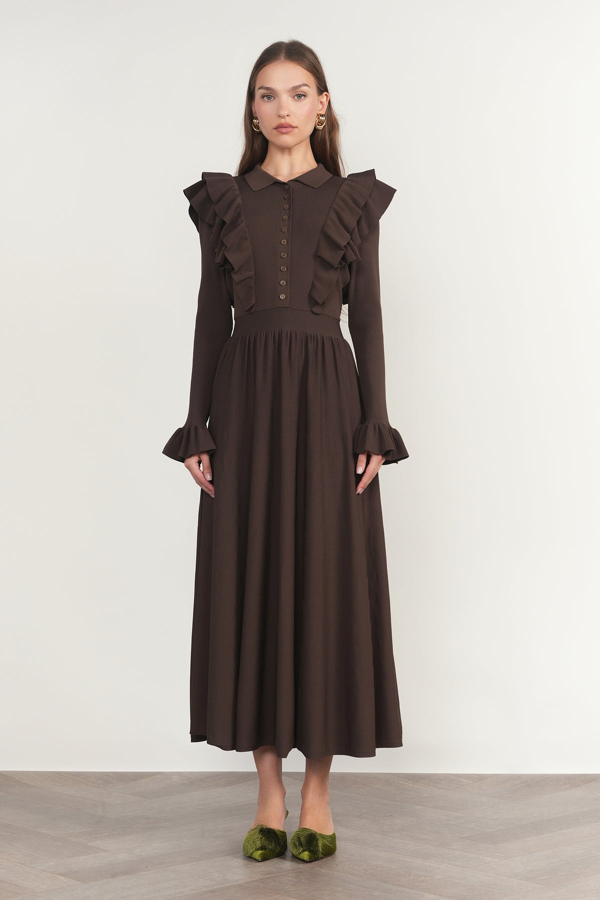 Vienne Dress in Fudge