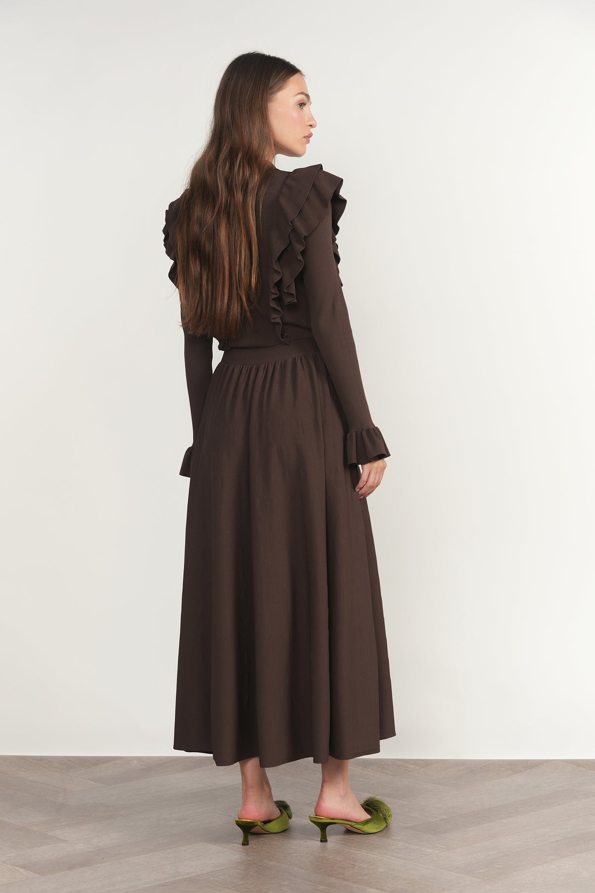 Vienne Dress in Fudge