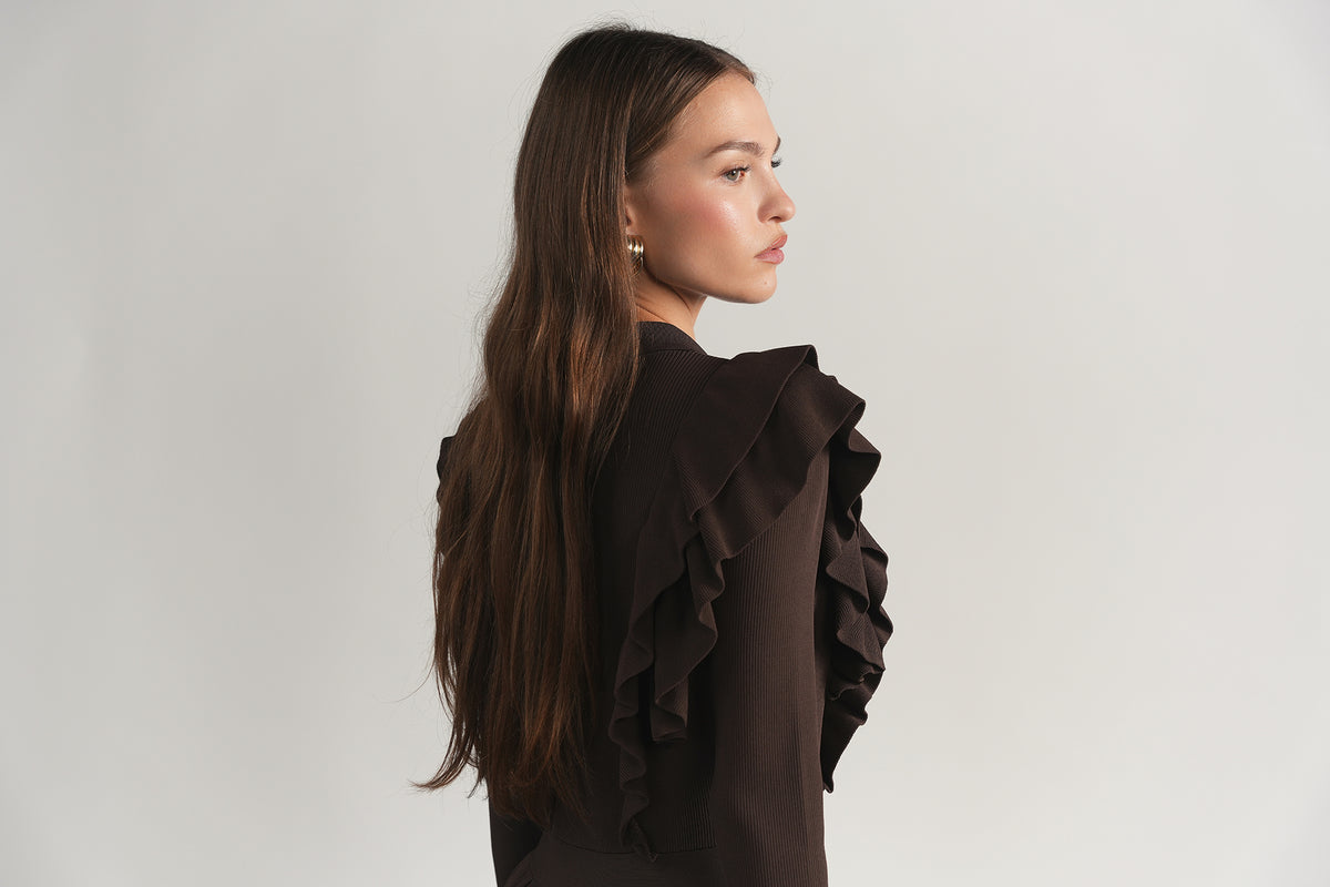 Vienne Dress in Fudge