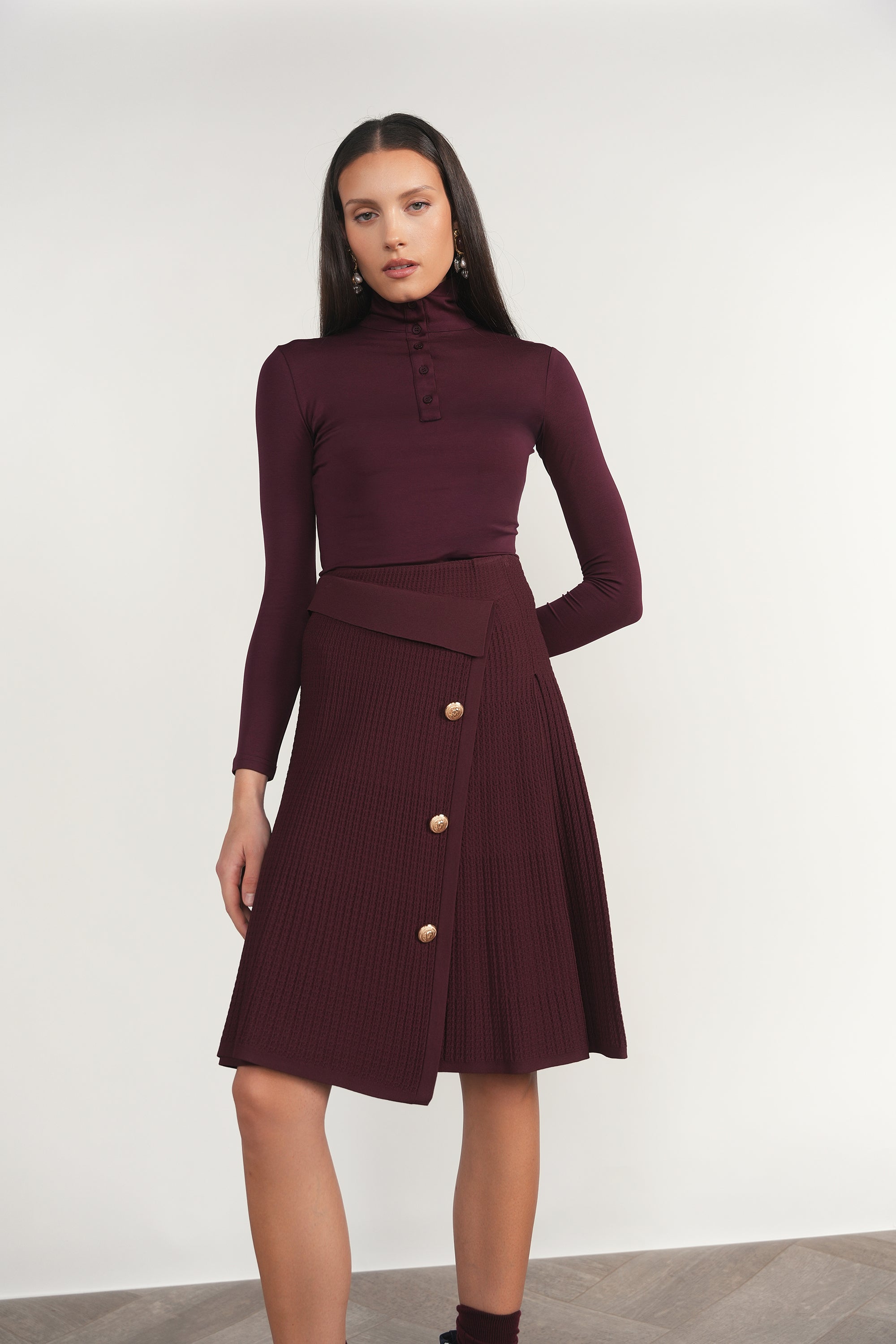 Greta Top in Antique Berry