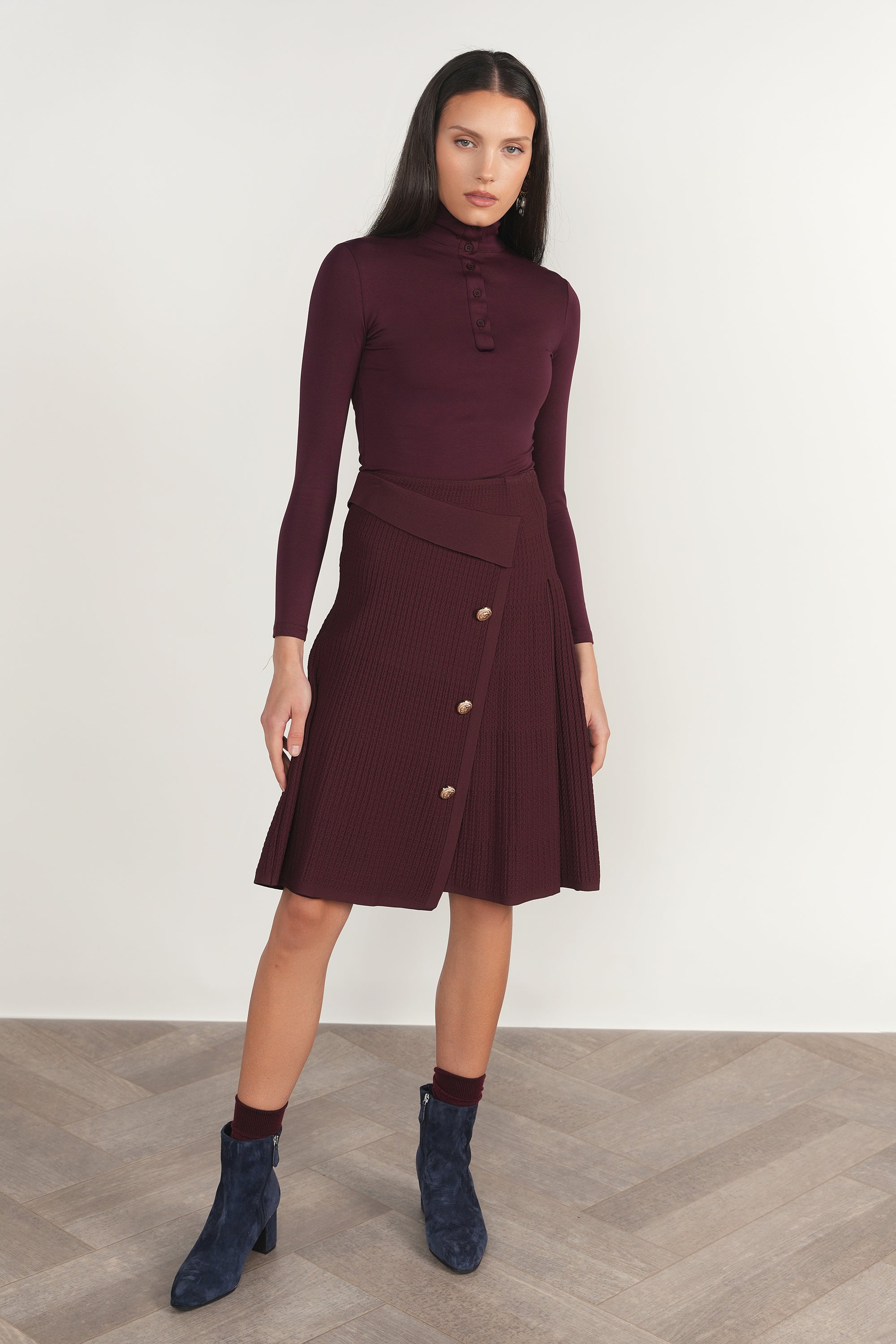Greta Top in Antique Berry